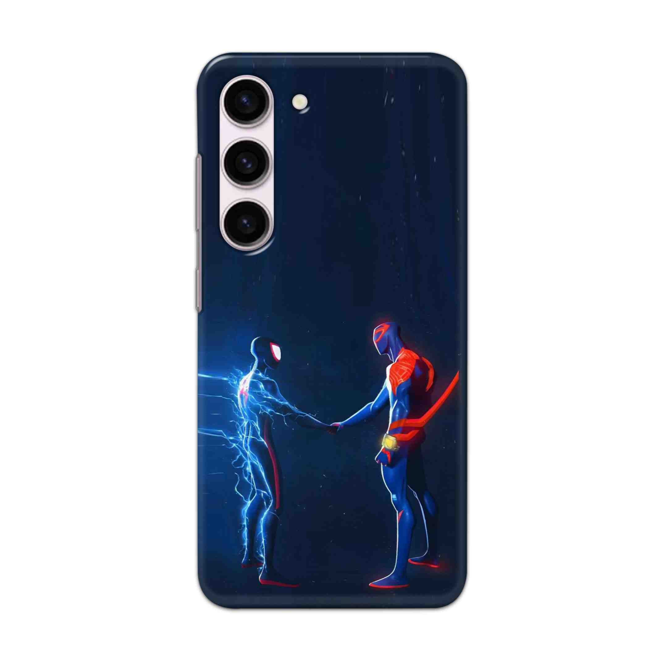 Buy Miles Morales Meet With Spiderman Hard Back Mobile Phone Case/Cover For Samsung Galaxy S24 Online