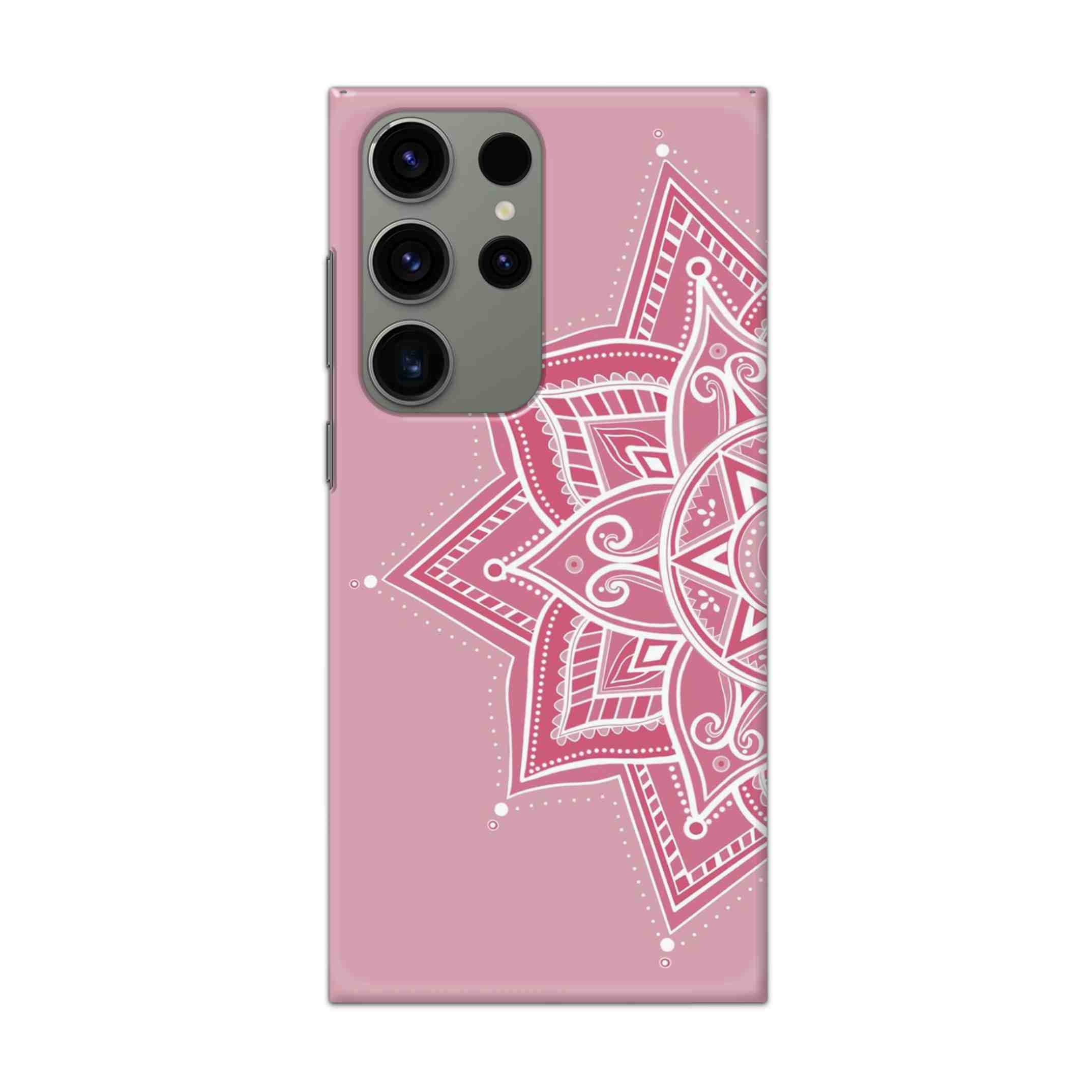 Buy Pink Rangoli Hard Back Mobile Phone Case/Cover For Samsung Galaxy S24 Ultra Online