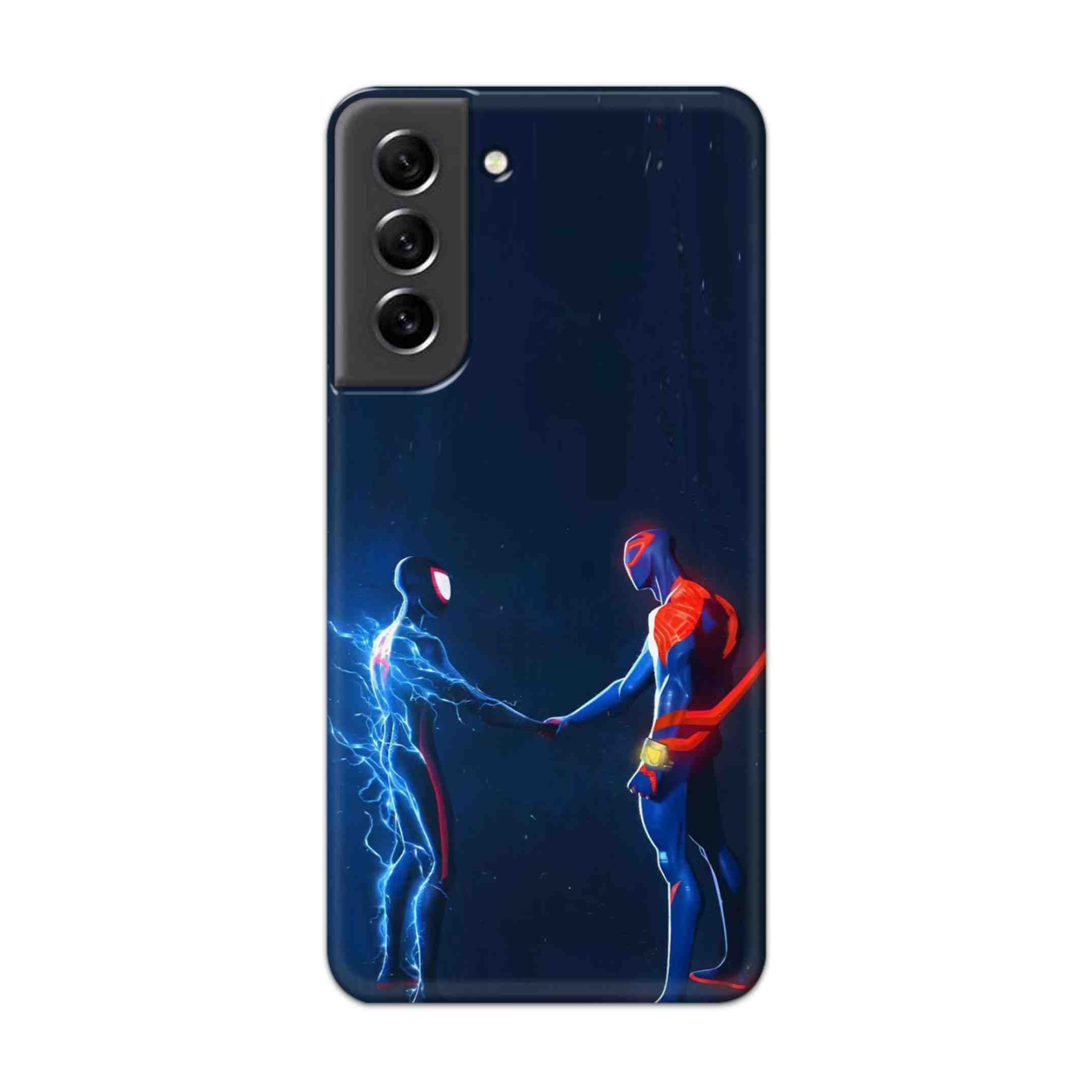 Buy Miles Morales Meet With Spiderman Hard Back Mobile Phone Case Cover For Samsung S21 FE Online