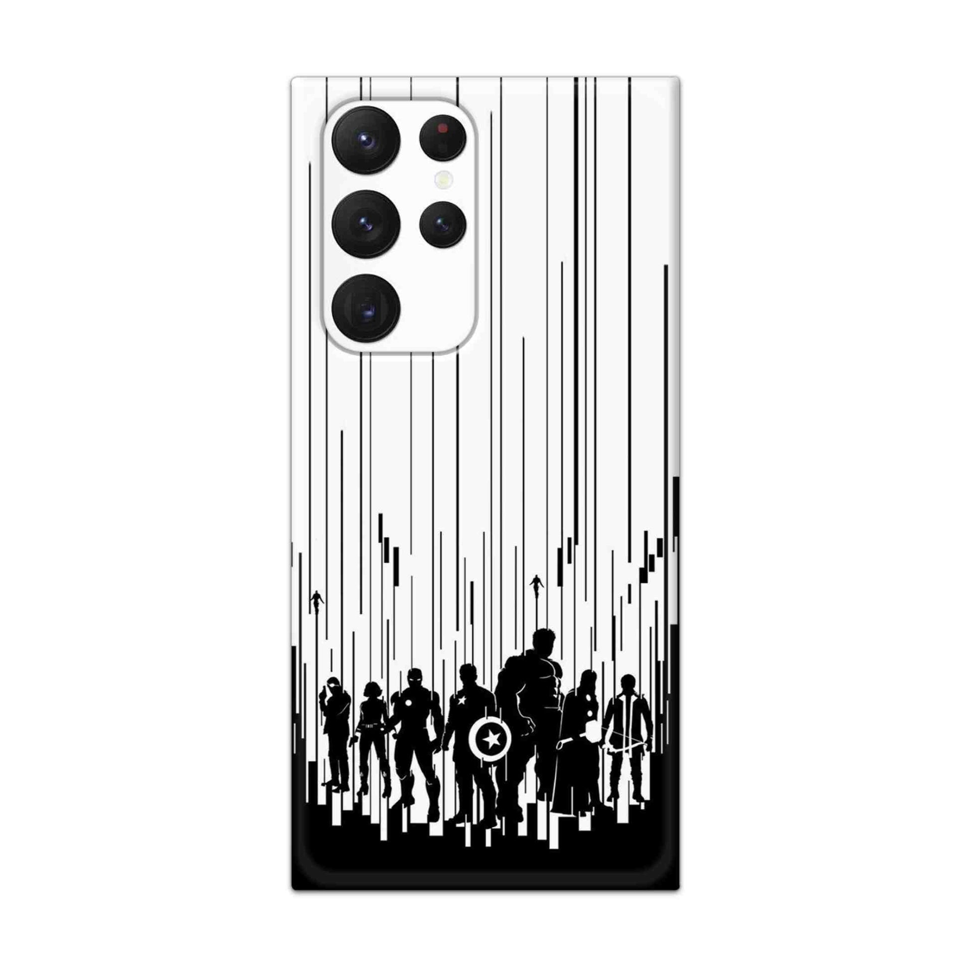 Buy Black And White Avengers Hard Back Mobile Phone Case Cover For Samsung S22 Ultra  Online