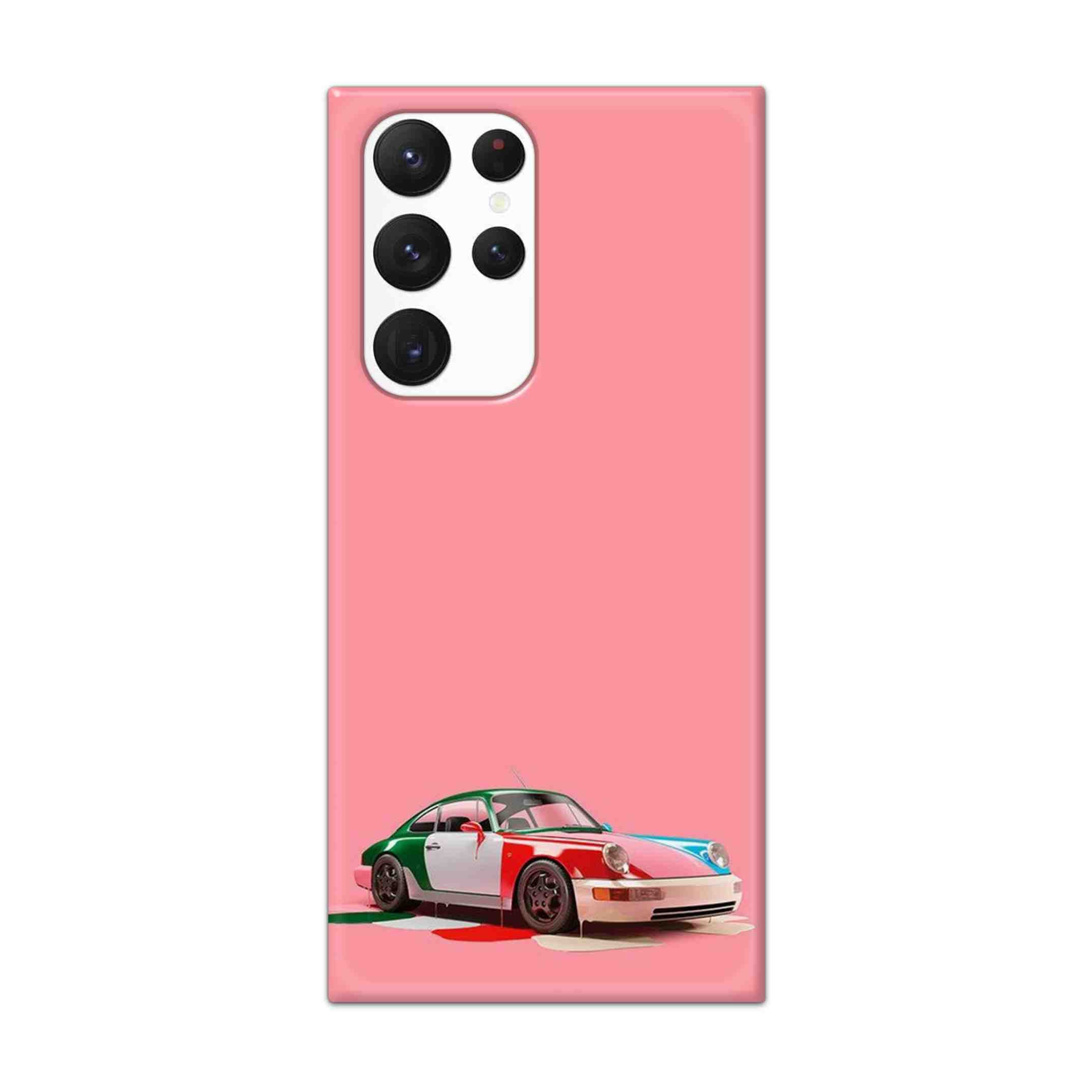 Buy Pink Porche Hard Back Mobile Phone Case Cover For Samsung S22 Ultra  Online