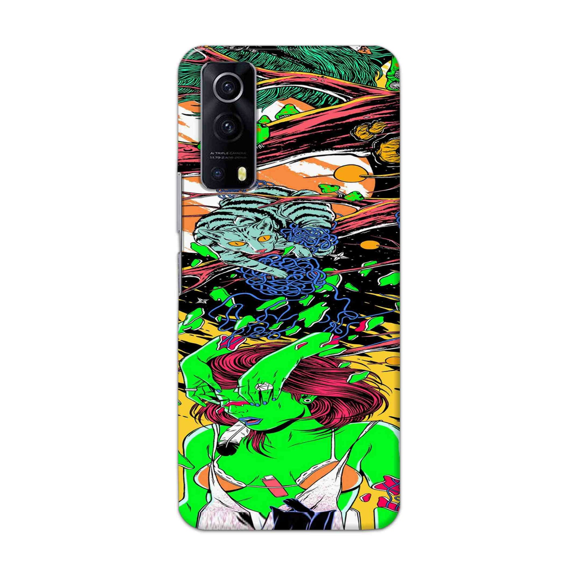 Buy Green Girl Art Hard Back Mobile Phone Case Cover For Vivo IQOO Z3 Online