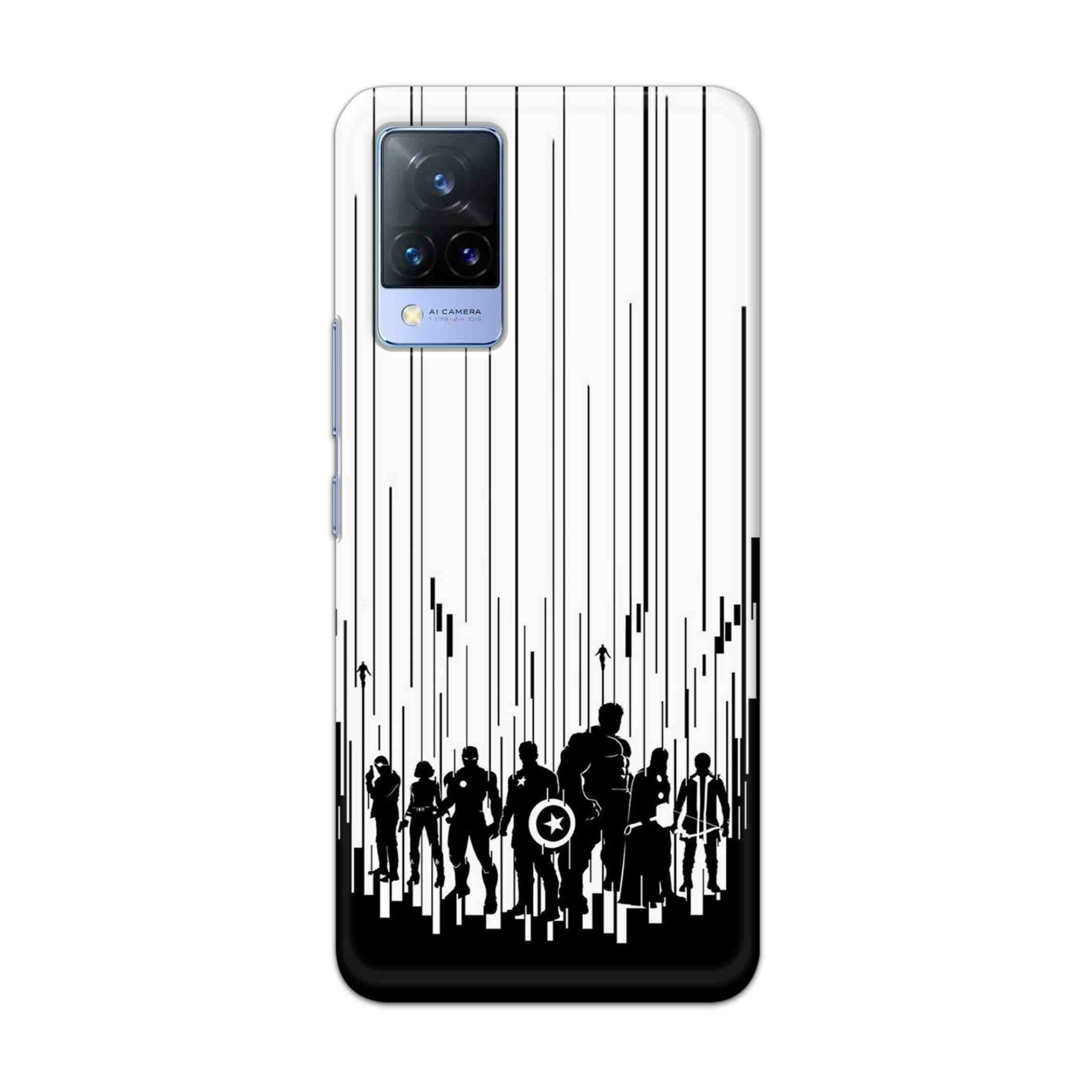 Buy Black And White Avengers Hard Back Mobile Phone Case Cover For Vivo V21e Online