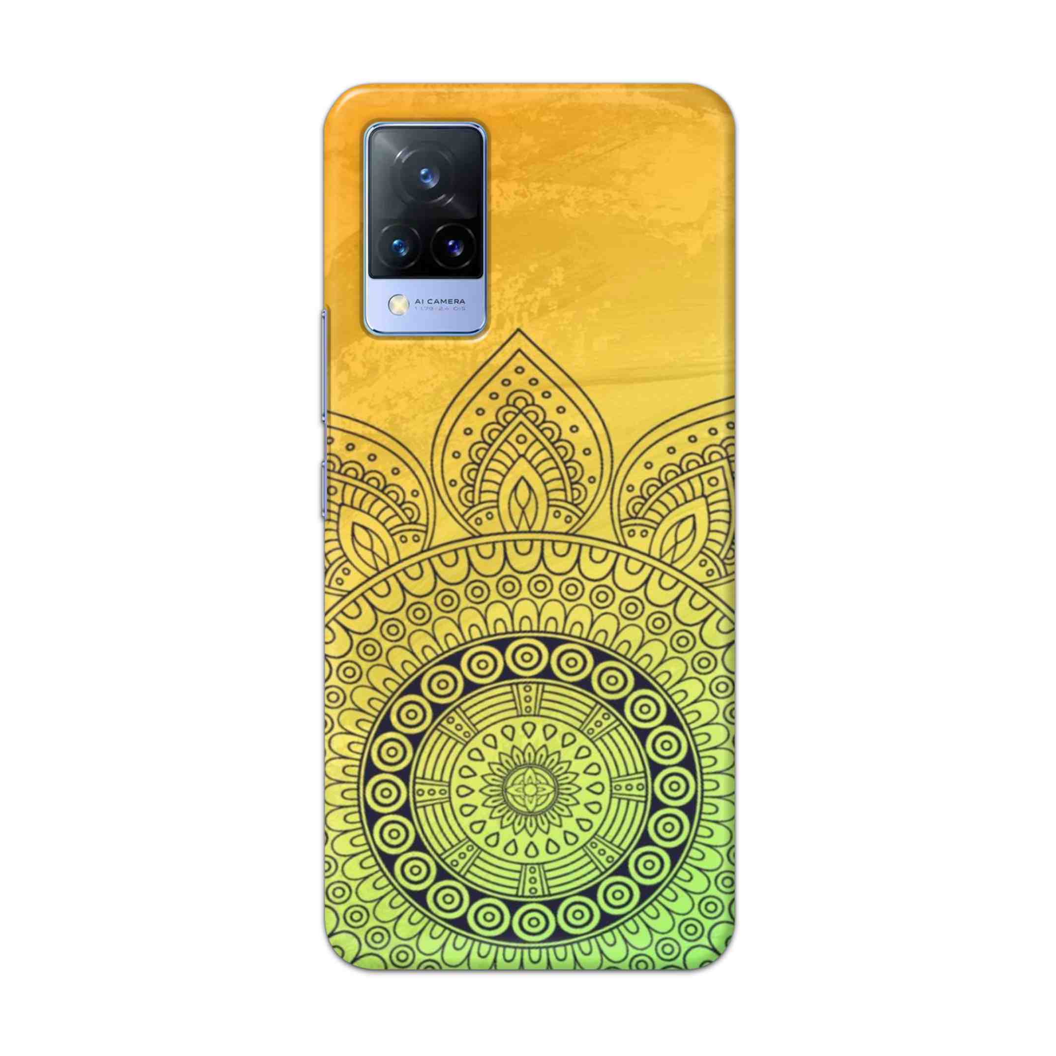 Buy Yellow Rangoli Hard Back Mobile Phone Case Cover For Vivo V21e Online