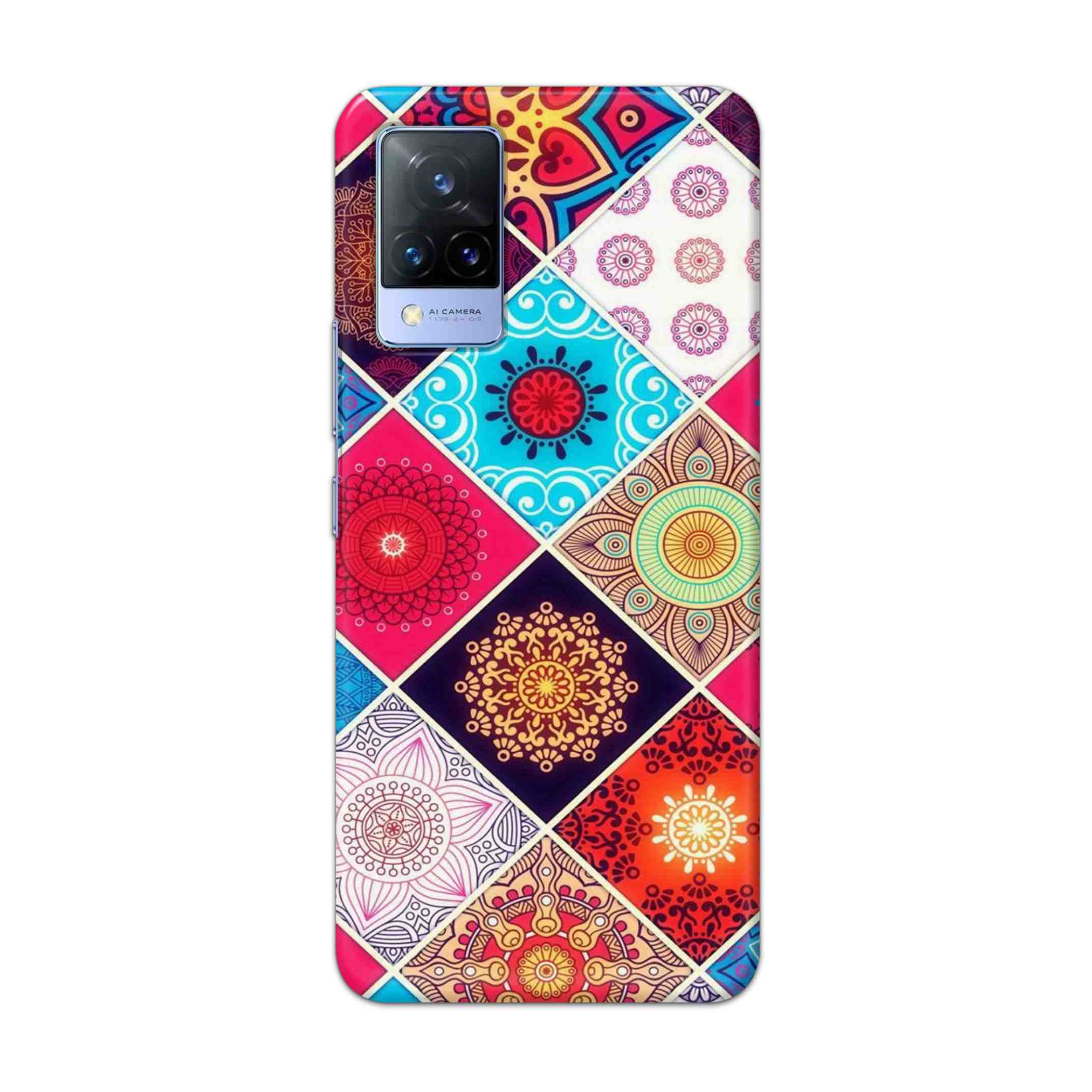 Buy Rainbow Mandala Hard Back Mobile Phone Case Cover For Vivo V21e Online