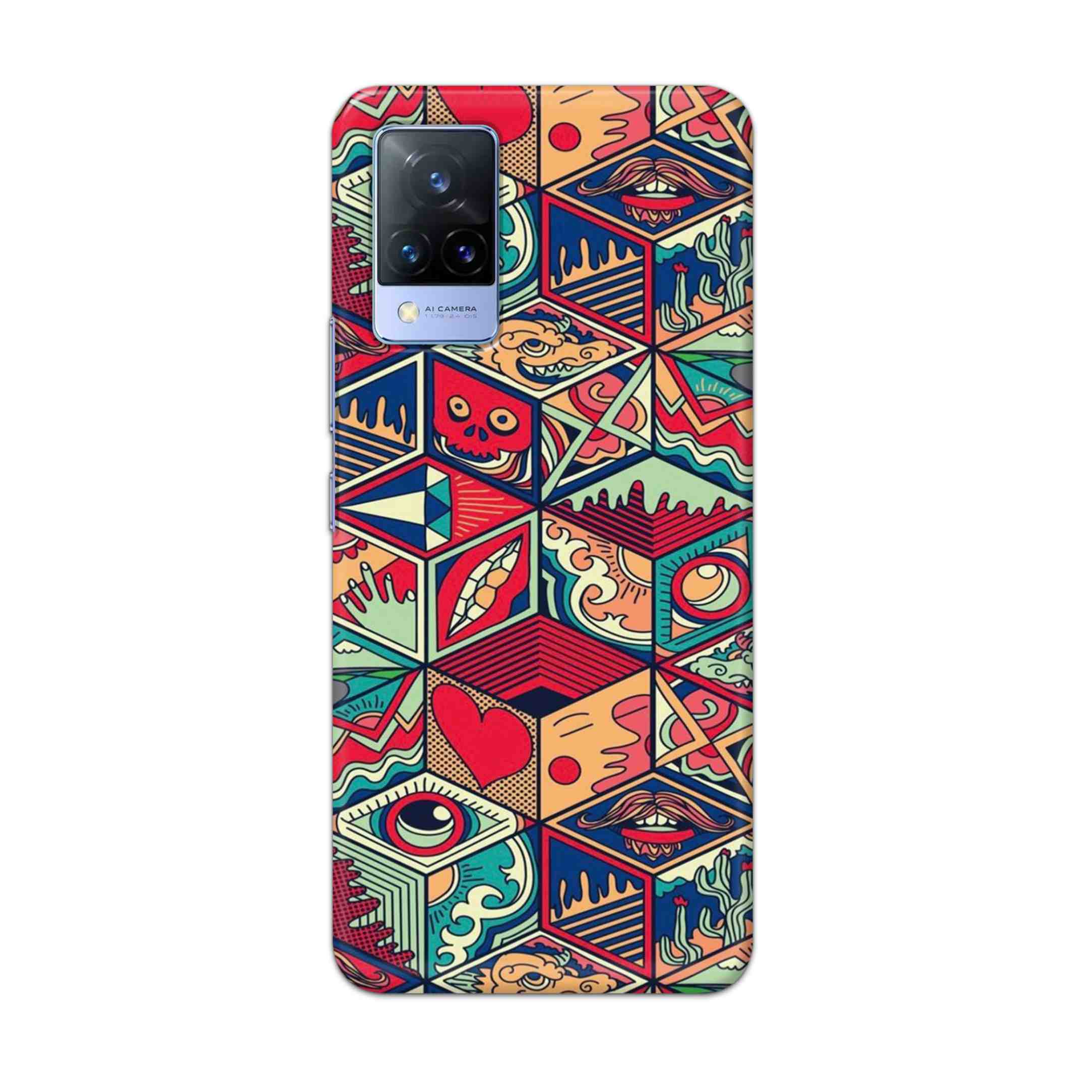 Buy Face Mandala Hard Back Mobile Phone Case Cover For Vivo V21e Online