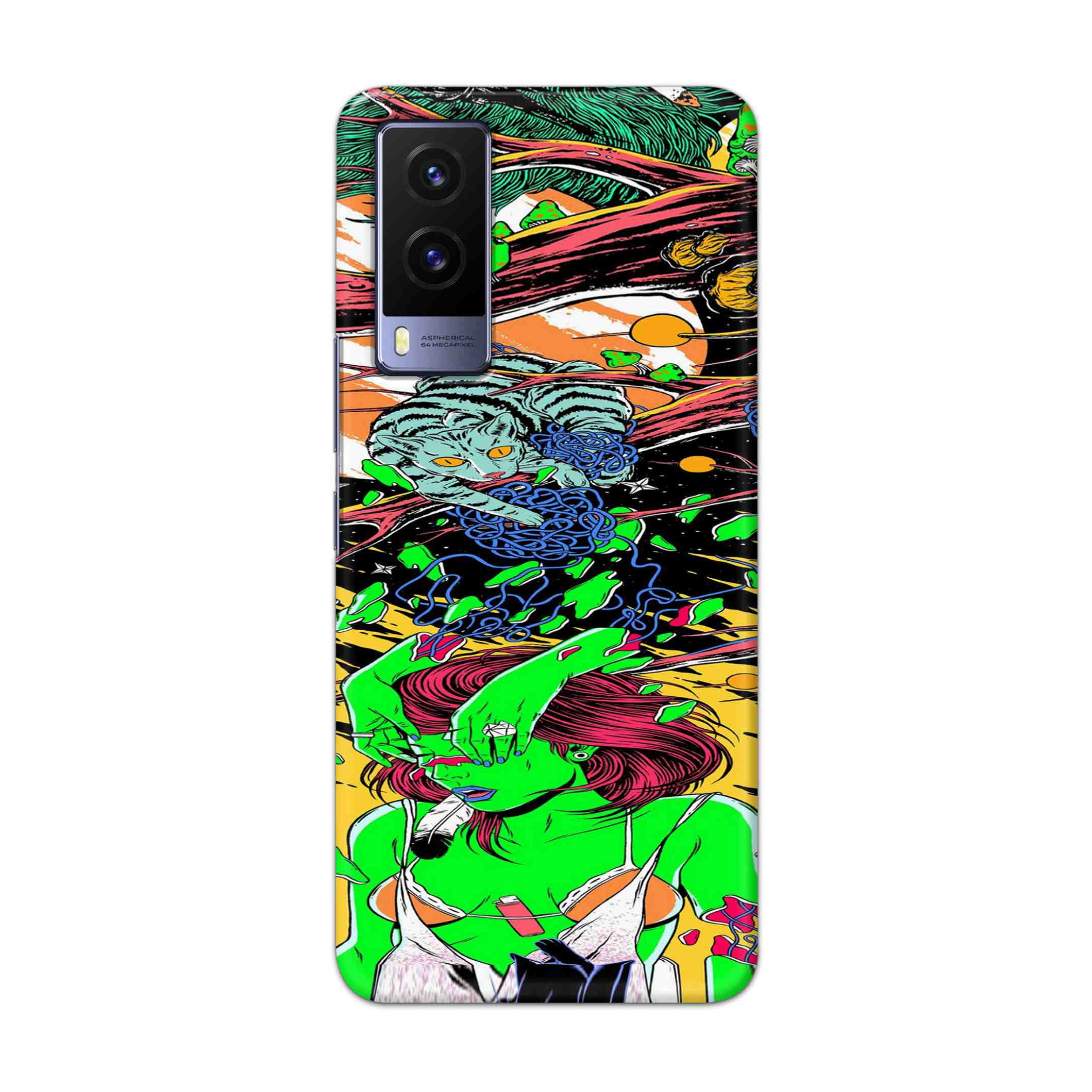 Buy Green Girl Art Hard Back Mobile Phone Case Cover For Vivo V21e 5G Online