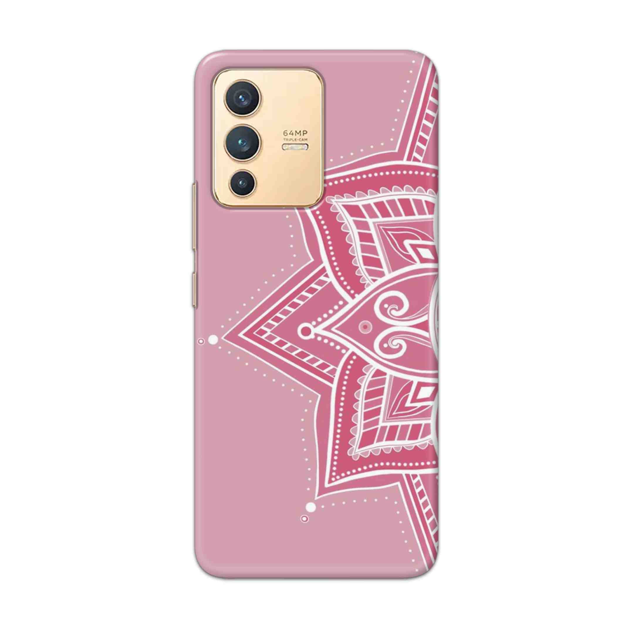 Buy Pink Rangoli Hard Back Mobile Phone Case Cover For Vivo V23 Online