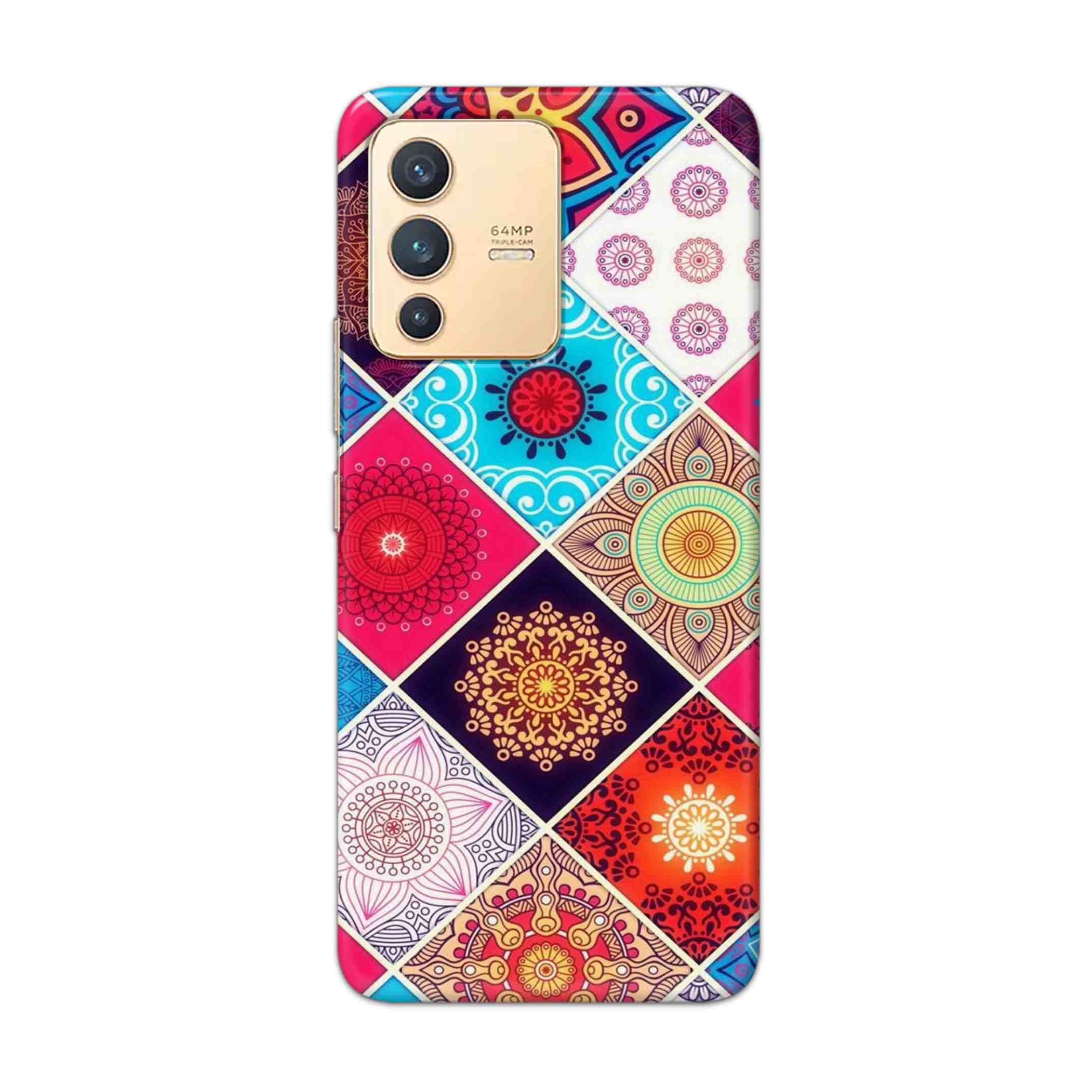 Buy Rainbow Mandala Hard Back Mobile Phone Case Cover For Vivo V23 Online