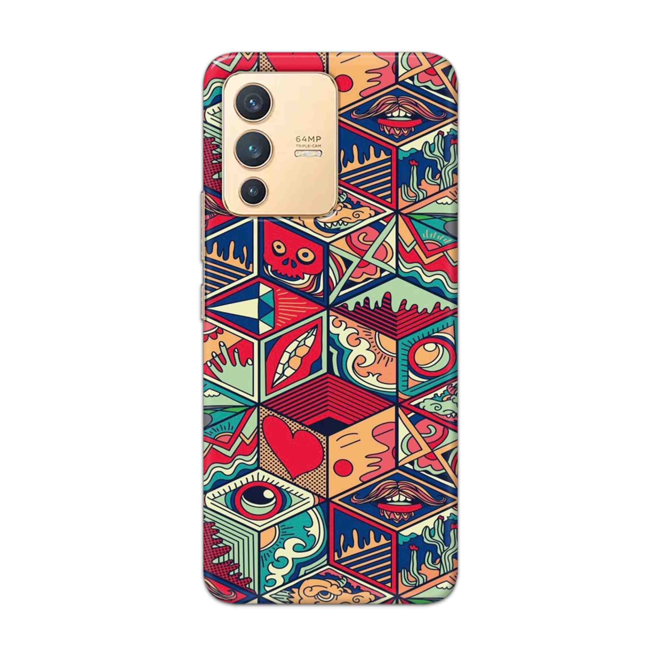 Buy Face Mandala Hard Back Mobile Phone Case Cover For Vivo V23 Online