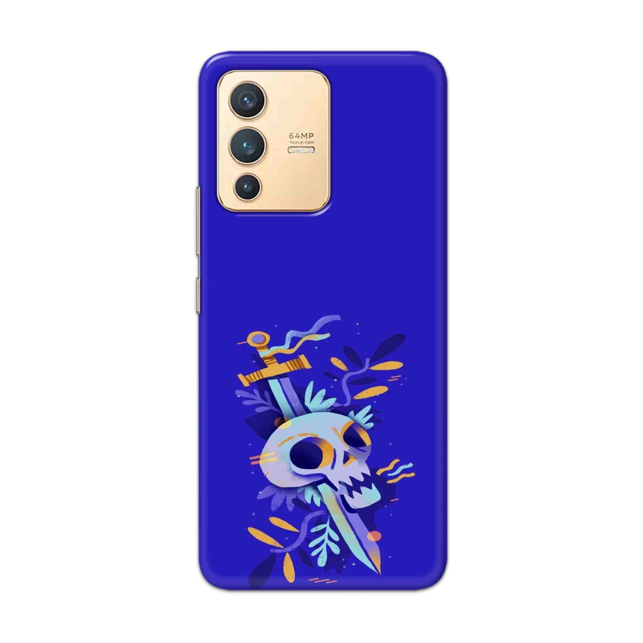 Buy Blue Skull Hard Back Mobile Phone Case Cover For Vivo V23 Online
