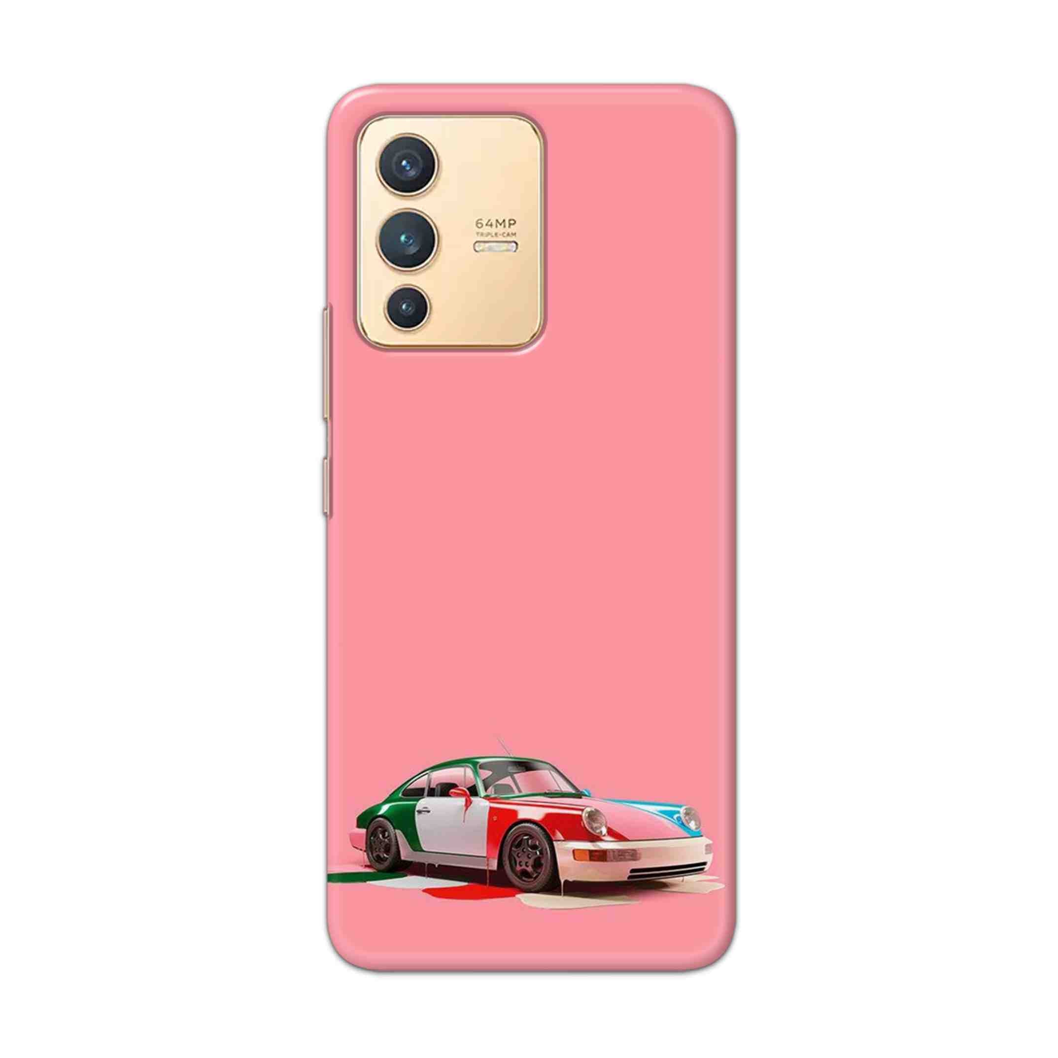 Buy Pink Porche Hard Back Mobile Phone Case Cover For Vivo V23 Online