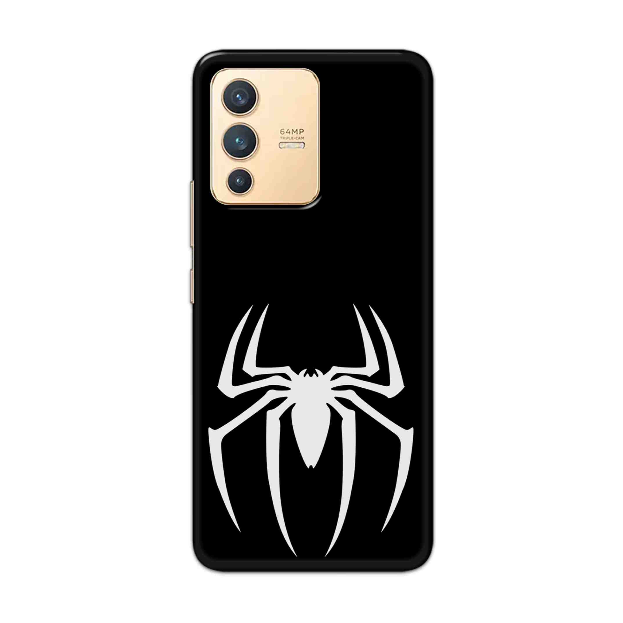 Buy Black Spiderman Logo Hard Back Mobile Phone Case Cover For Vivo V23 Online