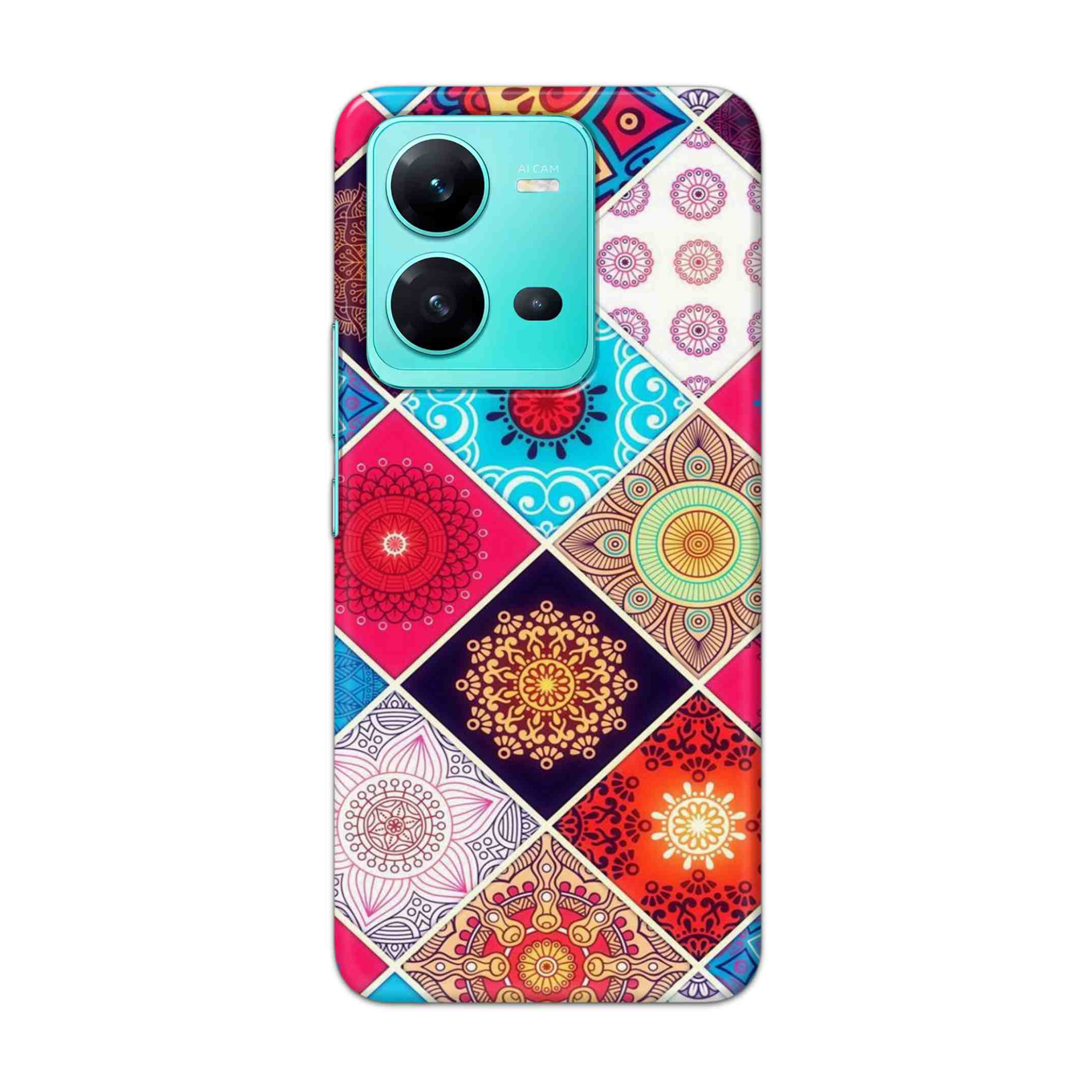 Buy Rainbow Mandala Hard Back Mobile Phone Case Cover For Vivo V25 Online