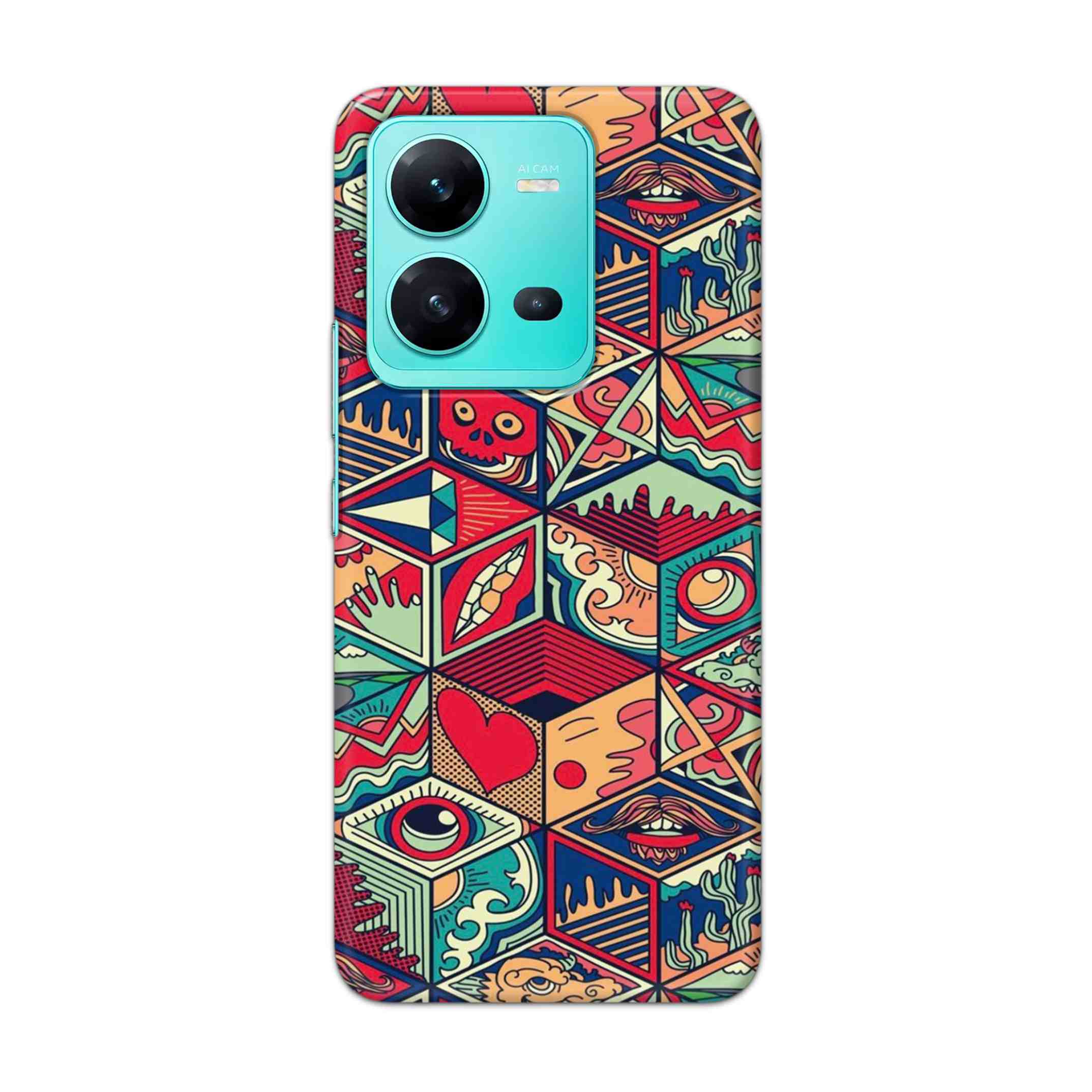 Buy Face Mandala Hard Back Mobile Phone Case Cover For Vivo V25 Online