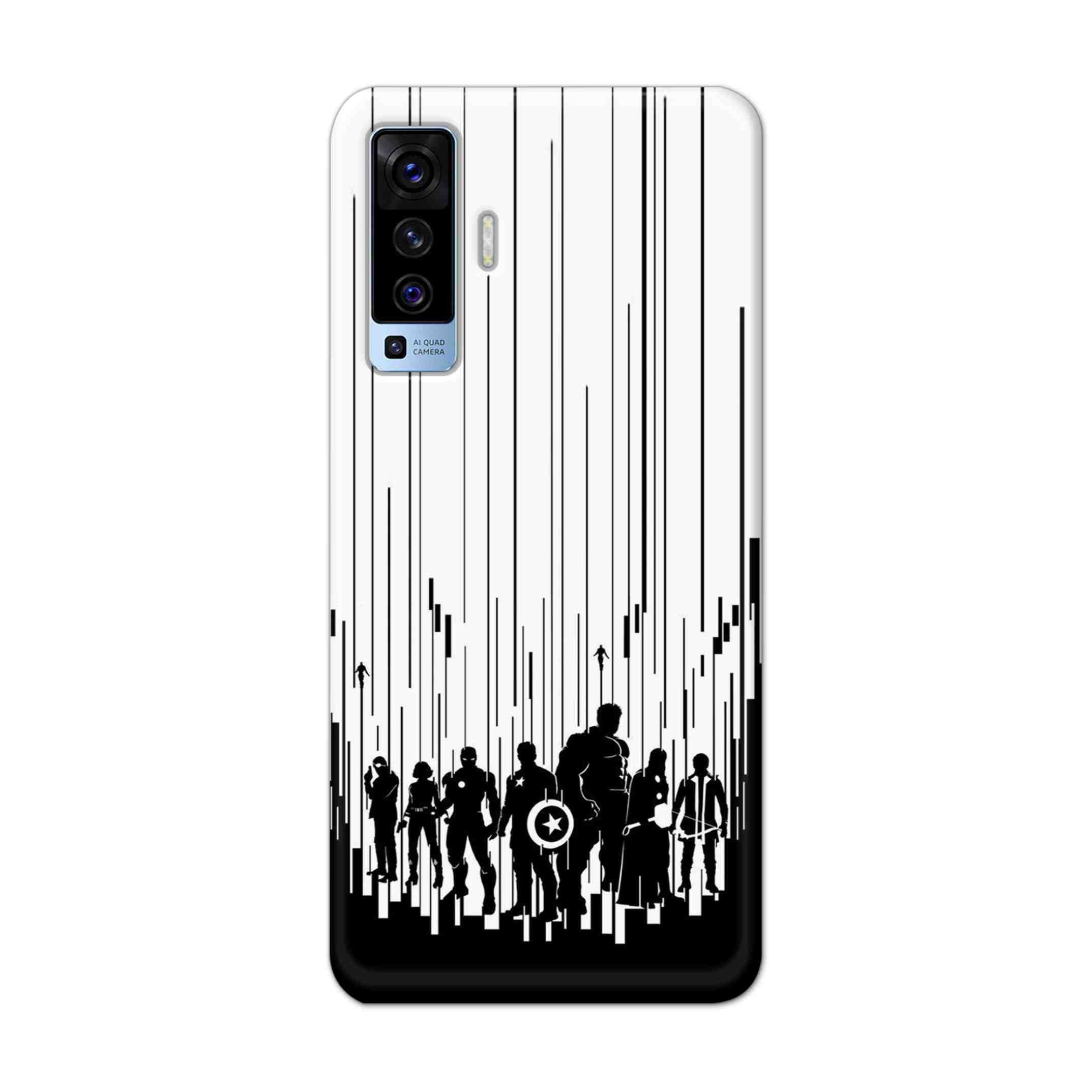 Buy Black And White Avengers Hard Back Mobile Phone Case Cover For Vivo X50 Online