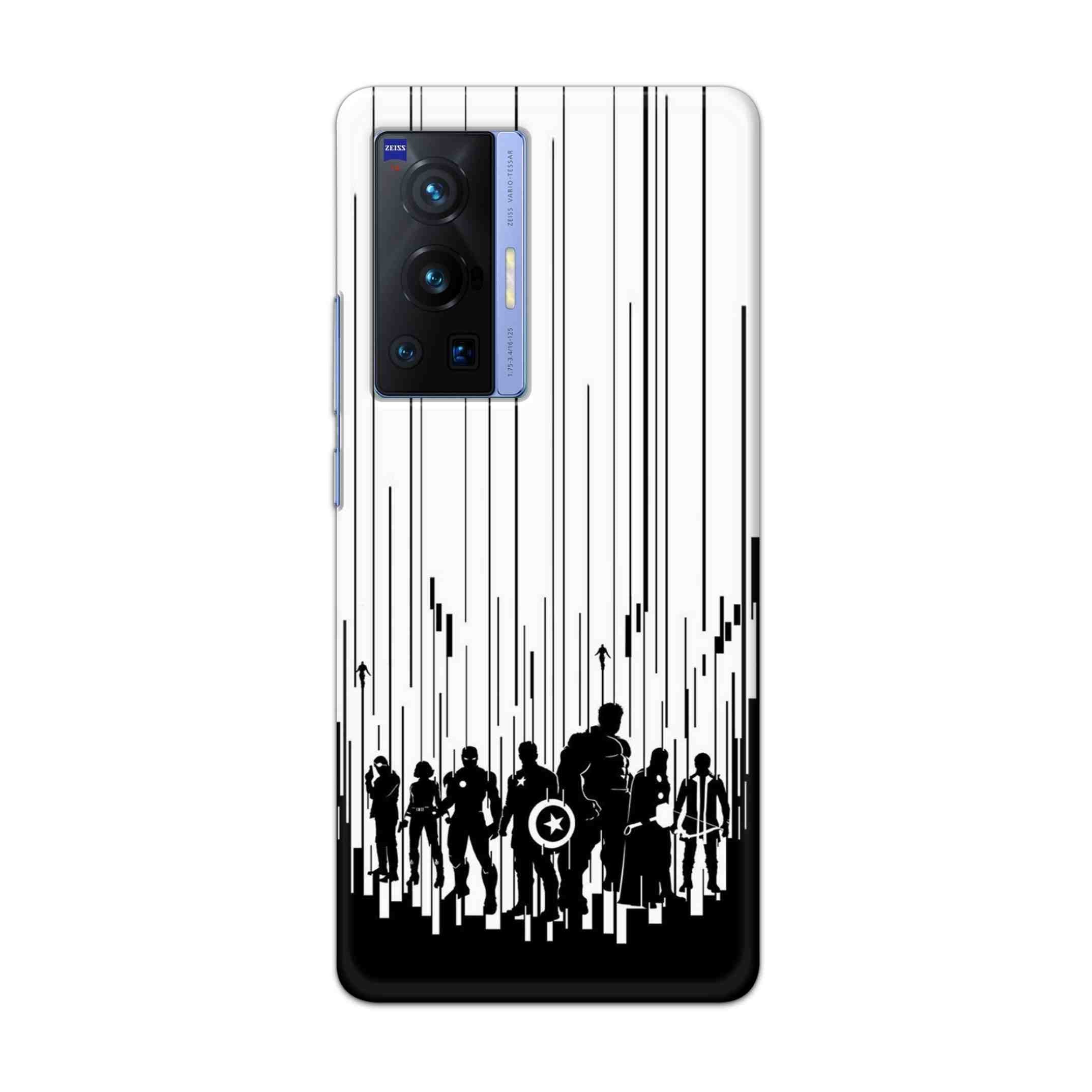 Buy Black And White Avengers Hard Back Mobile Phone Case Cover For Vivo X70 Pro Online