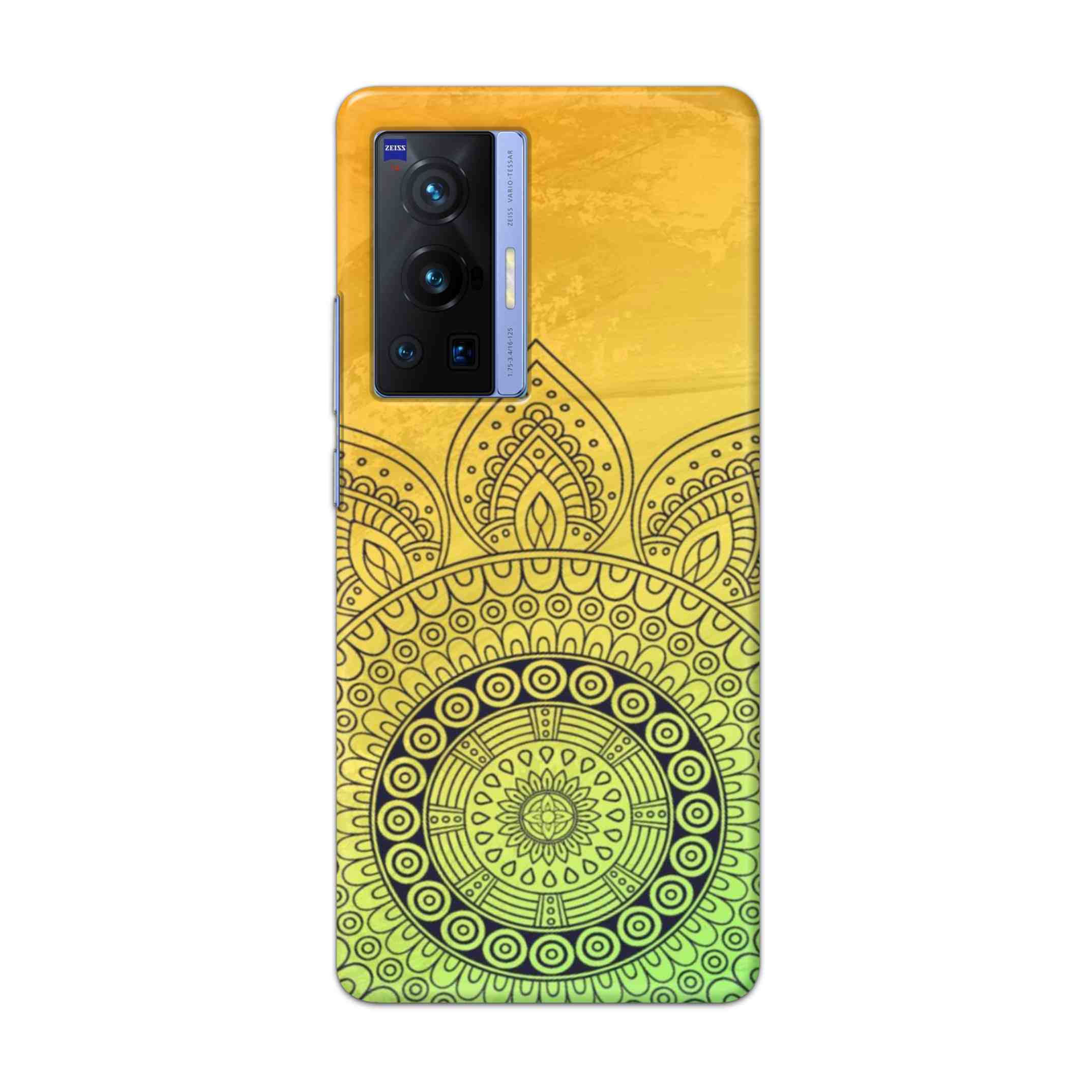 Buy Yellow Rangoli Hard Back Mobile Phone Case Cover For Vivo X70 Pro Online