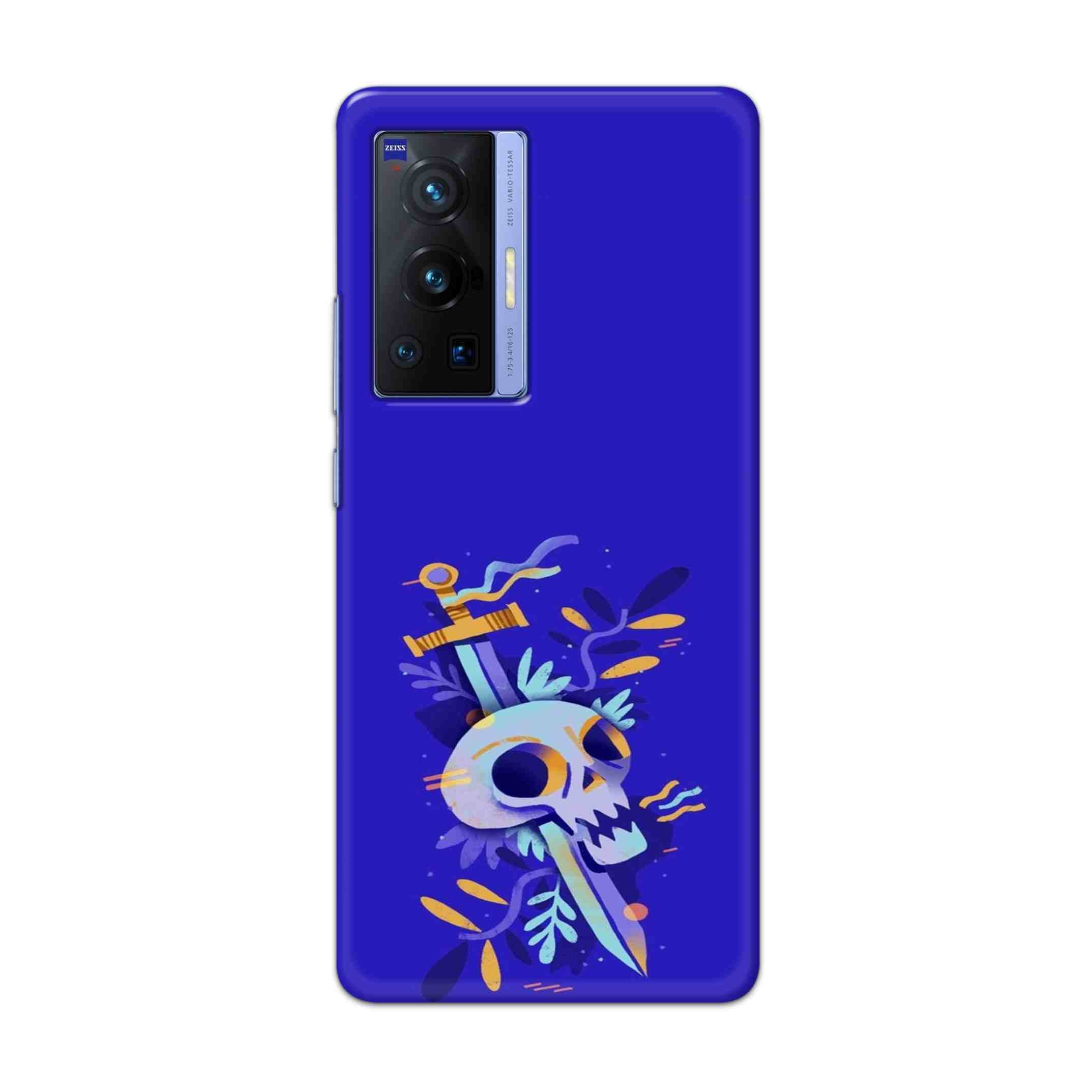 Buy Blue Skull Hard Back Mobile Phone Case Cover For Vivo X70 Pro Online