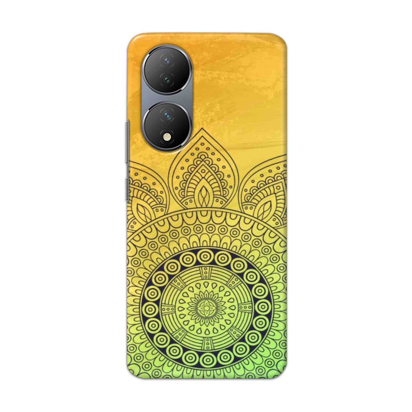 Buy Yellow Rangoli Hard Back Mobile Phone Case Cover For Vivo Y100 Online