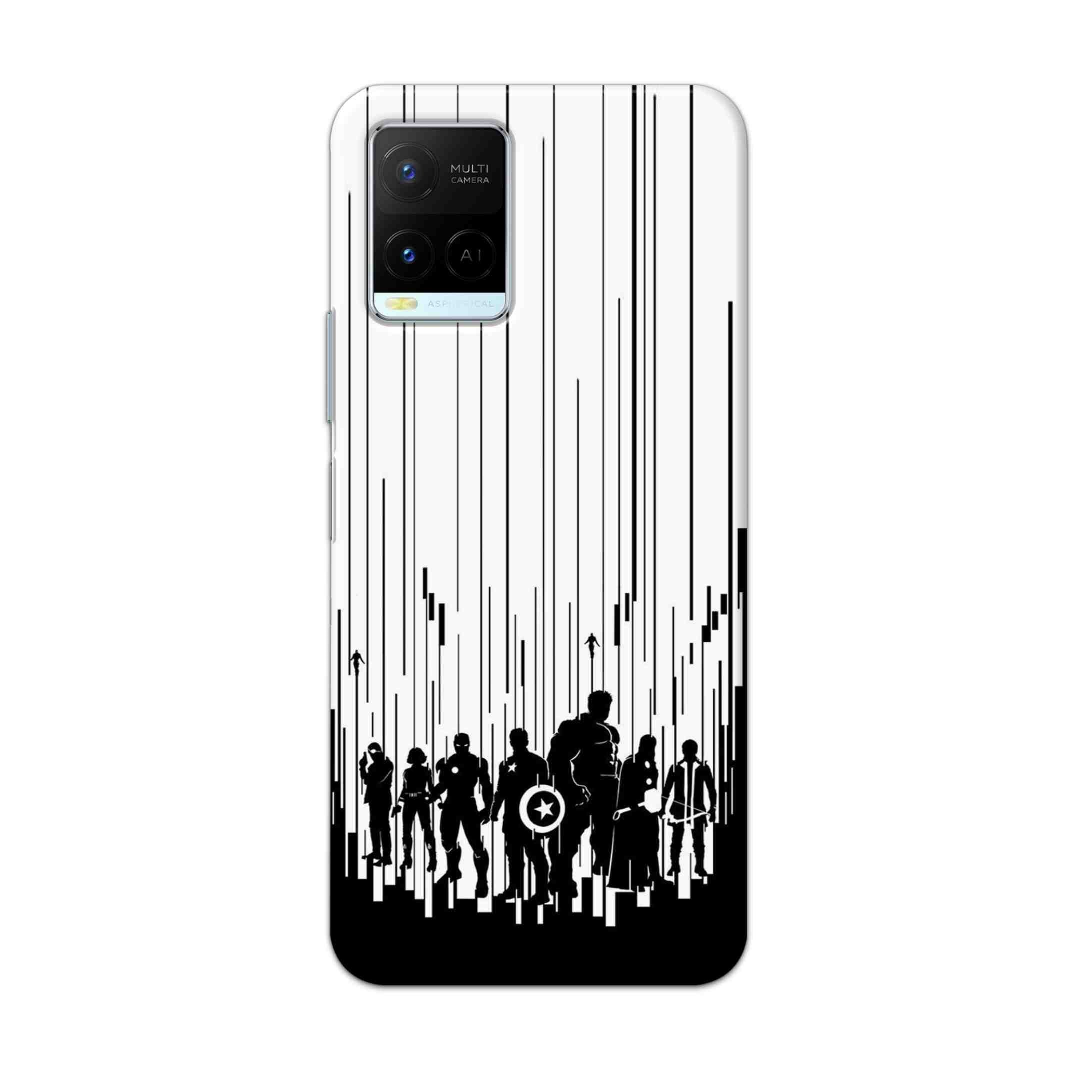 Buy Black And White Avengers Hard Back Mobile Phone Case Cover For Vivo Y21 2021 Online