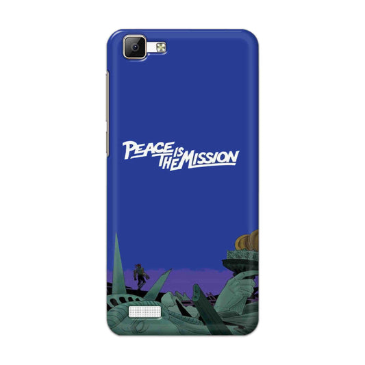 Buy Peace Is The Misson Hard Back Mobile Phone Case Cover For Vivo Y35 Online