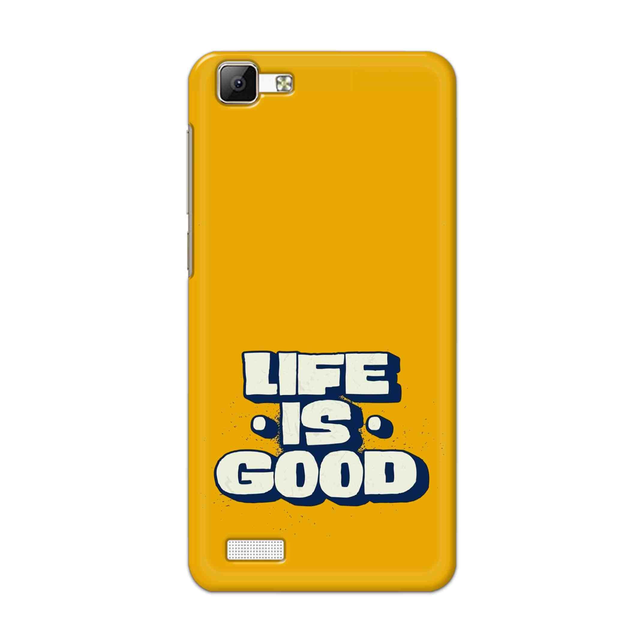 Buy Life Is Good Hard Back Mobile Phone Case Cover For Vivo Y35 Online