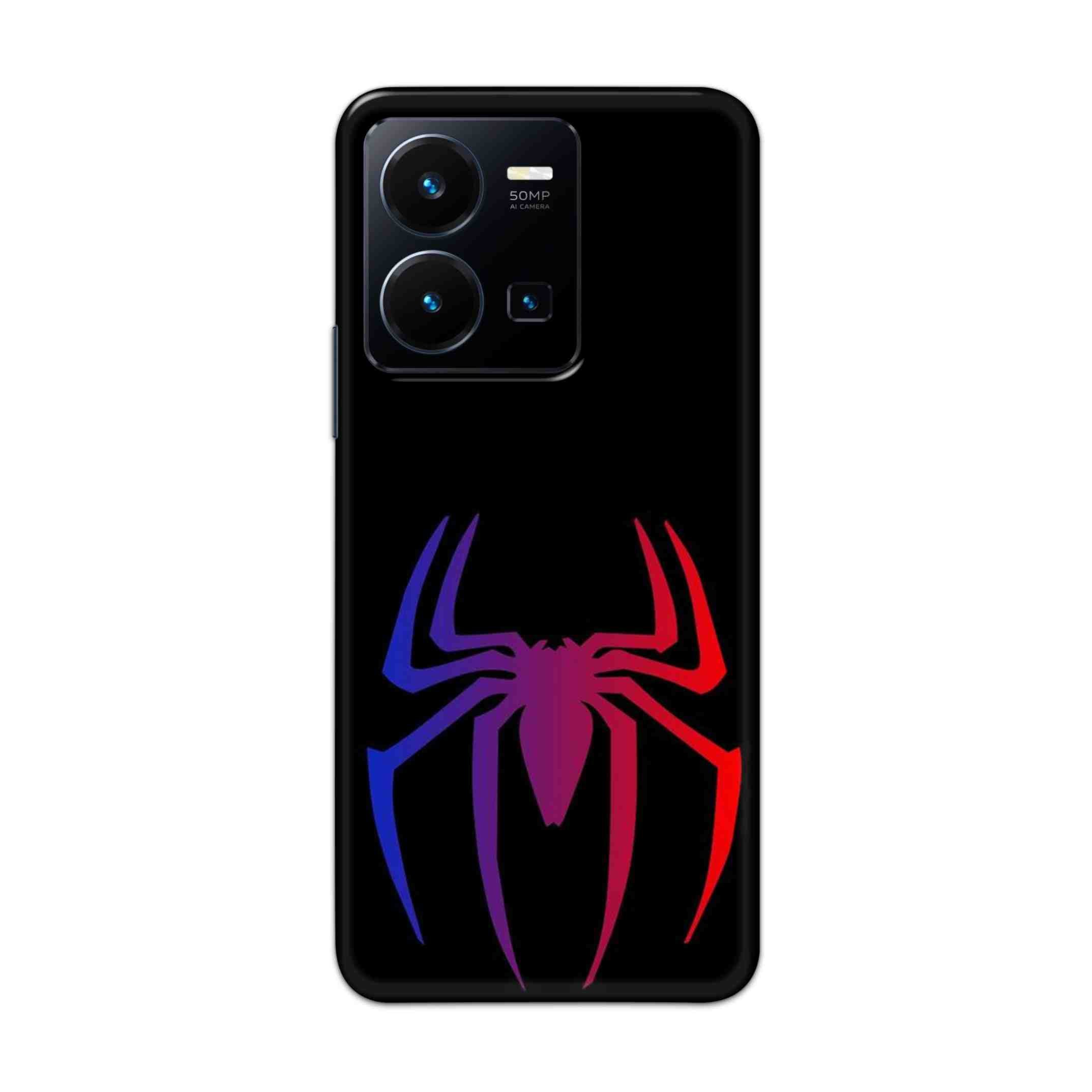 Buy Neon Spiderman Logo Hard Back Mobile Phone Case Cover For Vivo Y35 2022 Online