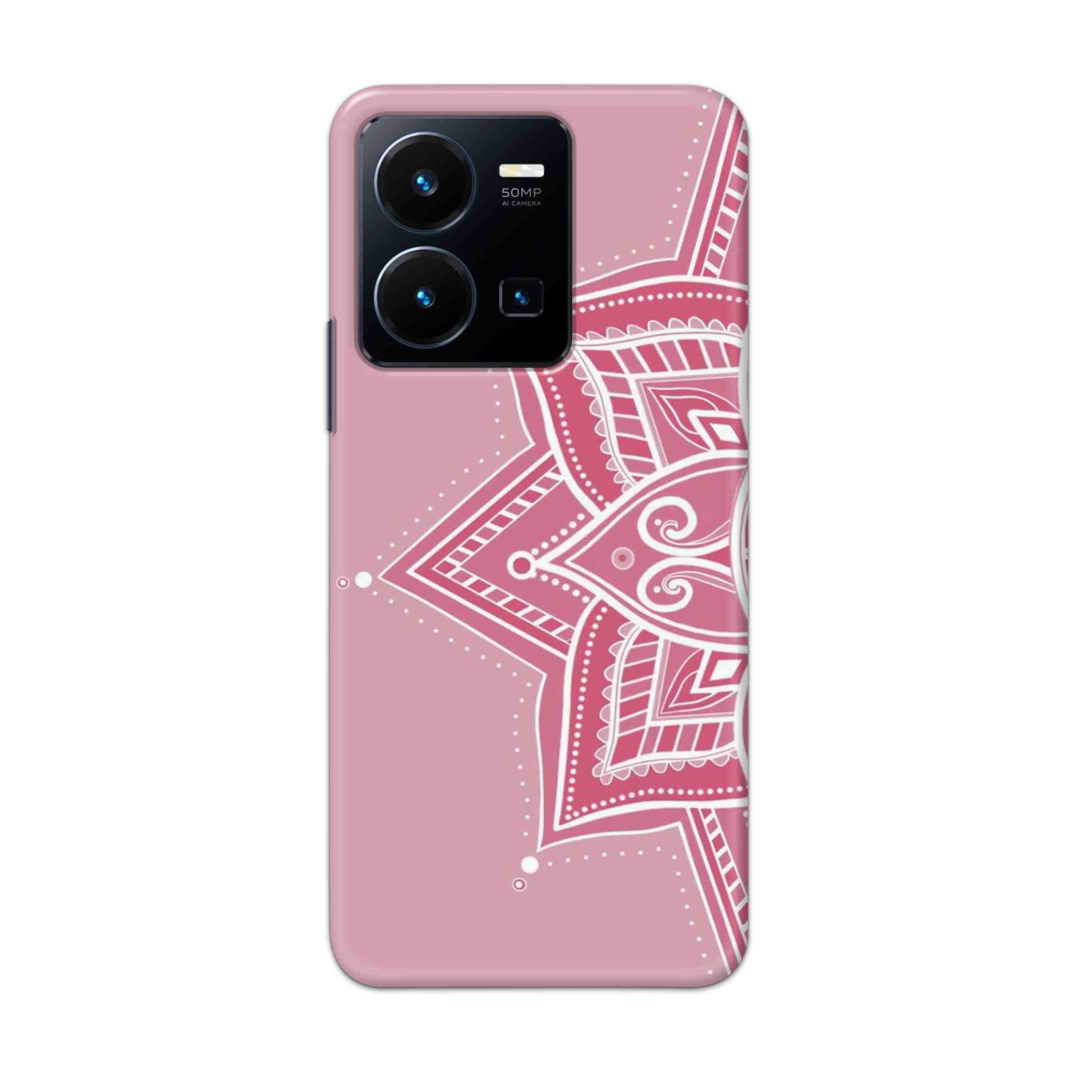 Buy Pink Rangoli Hard Back Mobile Phone Case Cover For Vivo Y35 2022 Online