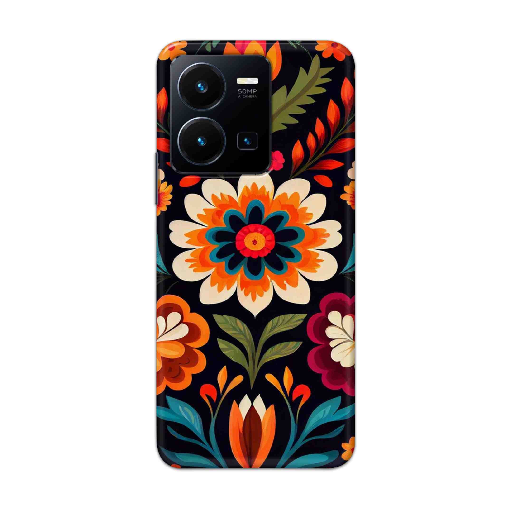 Buy Flower Hard Back Mobile Phone Case Cover For Vivo Y35 2022 Online
