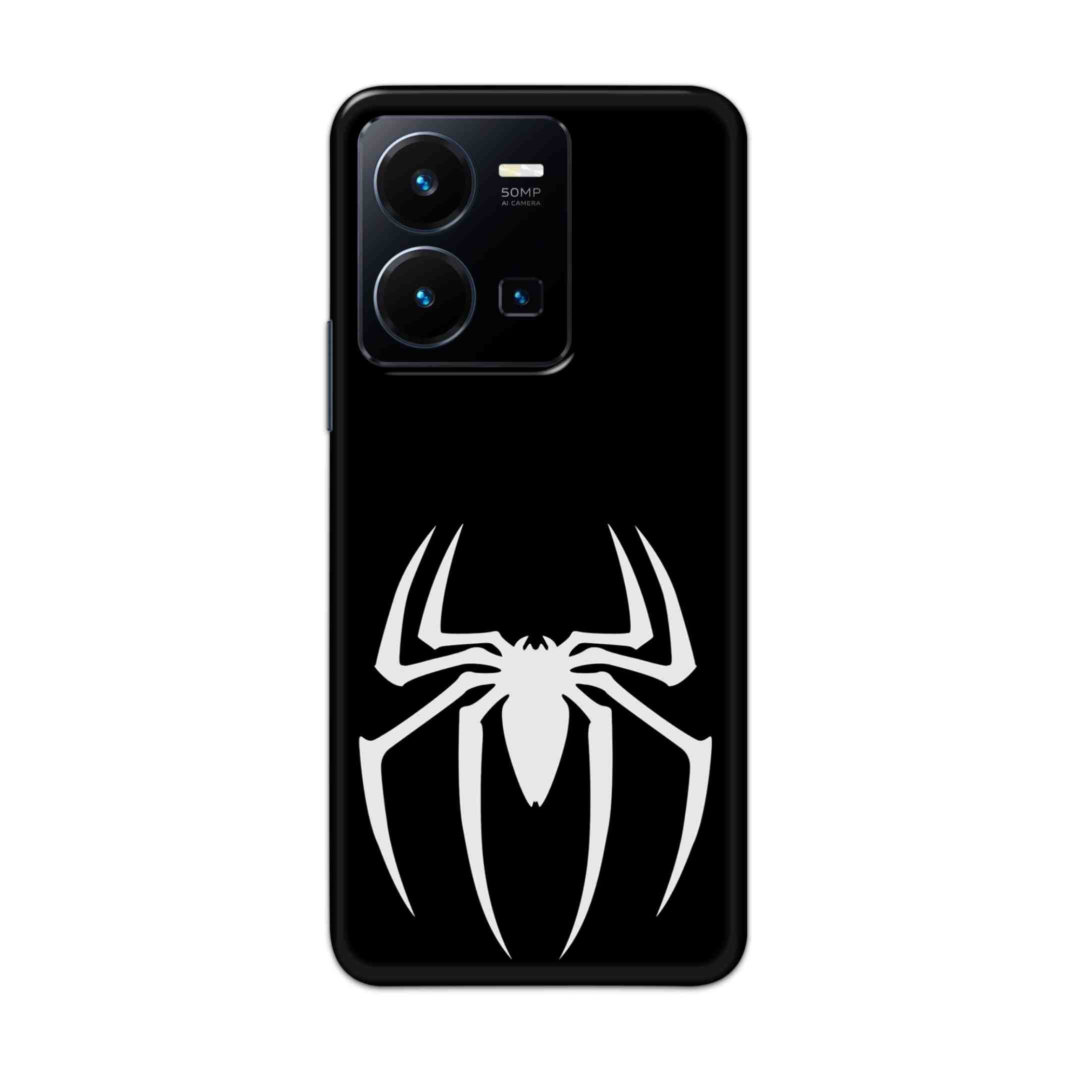 Buy Black Spiderman Logo Hard Back Mobile Phone Case Cover For Vivo Y35 2022 Online
