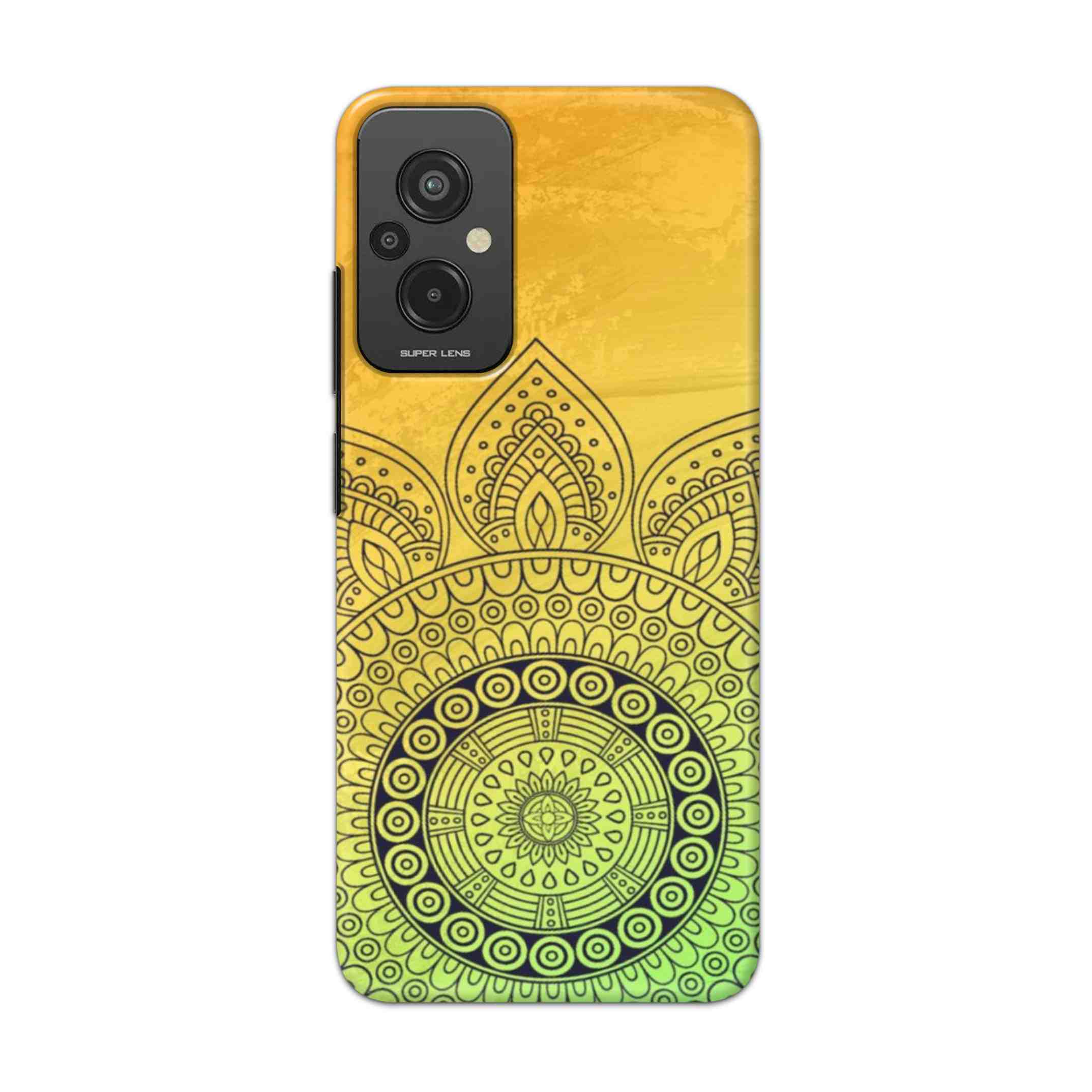 Buy Yellow Rangoli Hard Back Mobile Phone Case Cover For Xiaomi Redmi 11 Prime Online