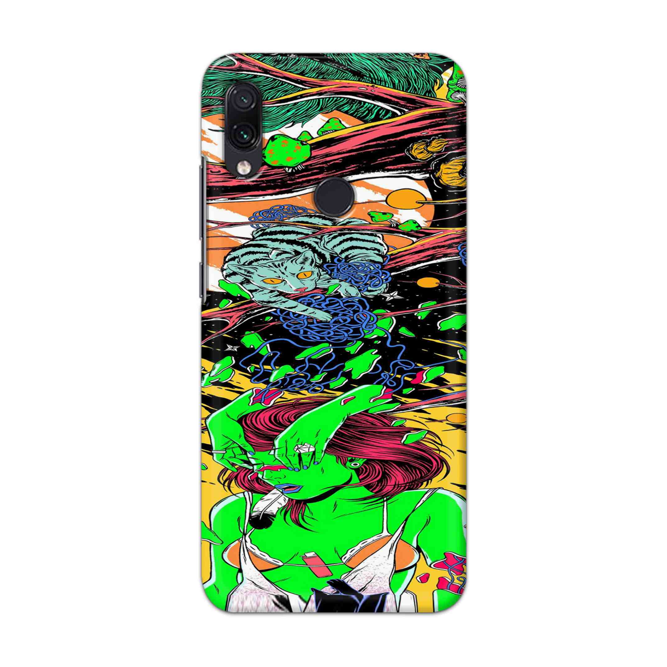 Buy Green Girl Art Hard Back Mobile Phone Case Cover For Xiaomi Redmi 7 Online