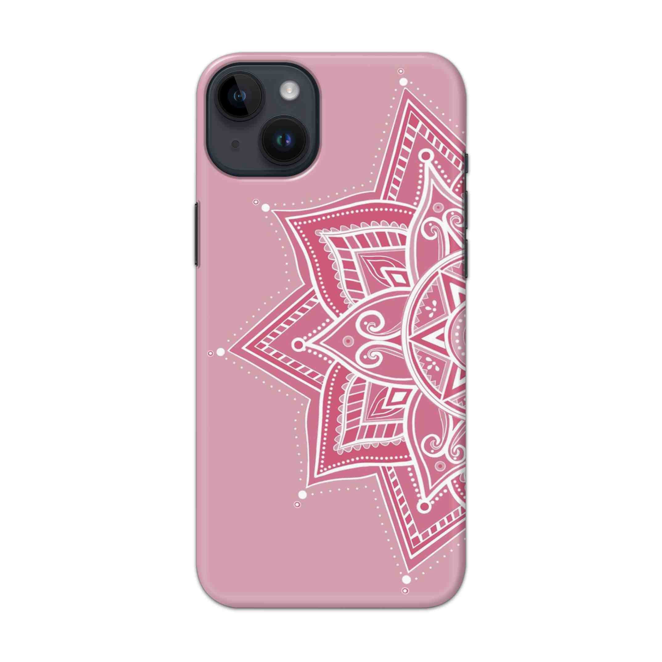 Buy Pink Rangoli Hard Back Mobile Phone Case/Cover For iPhone 14 Plus Online