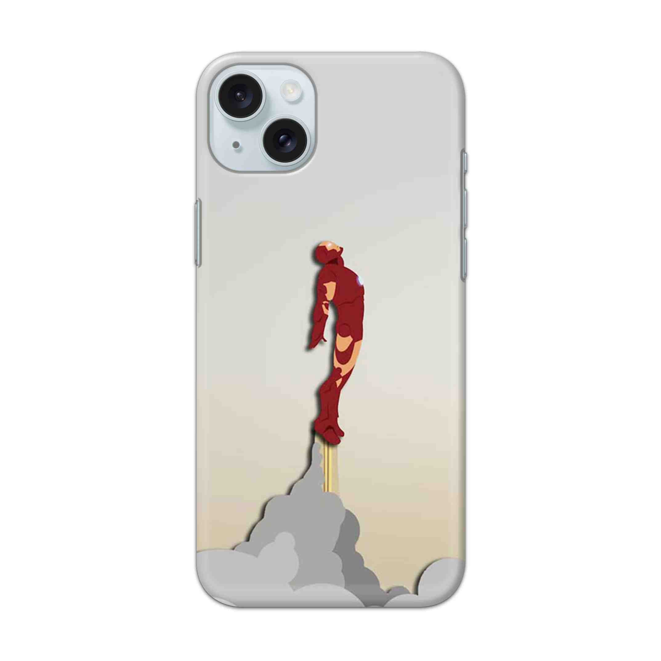 Buy Flying Ironman Hard Back Mobile Phone Case Cover For Apple iPhone 15 Plus Online