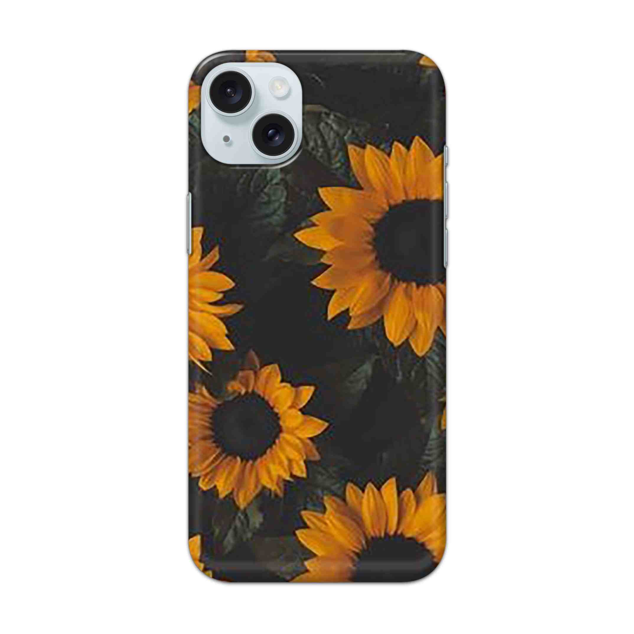 Buy Yellow Sunflower Hard Back Mobile Phone Case Cover For Apple iPhone 15 Plus Online