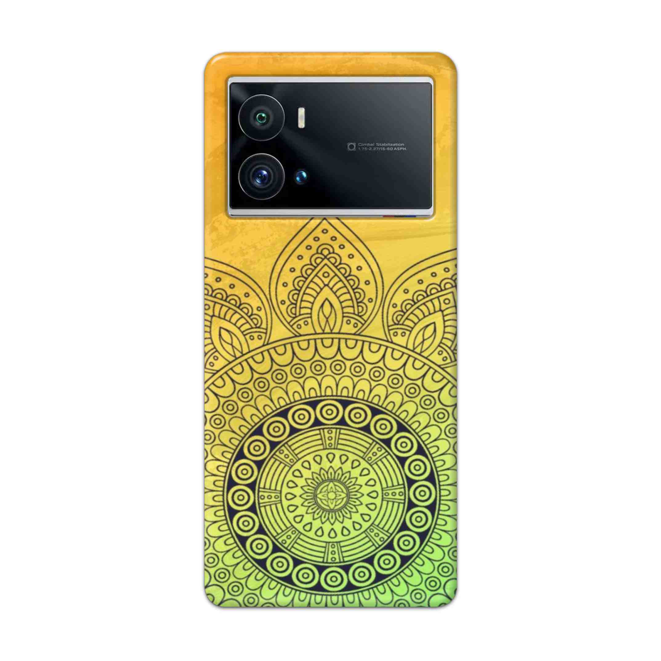 Buy Yellow Rangoli Hard Back Mobile Phone Case Cover For iQOO 9 Pro 5G Online