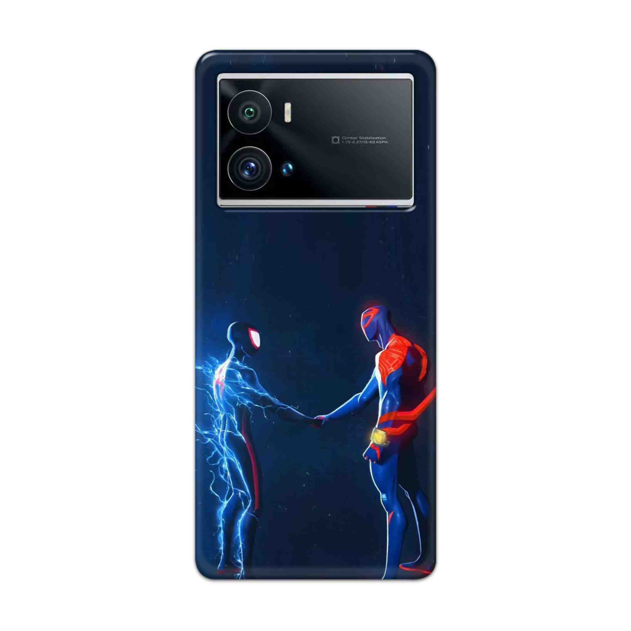 Buy Miles Morales Meet With Spiderman Hard Back Mobile Phone Case Cover For iQOO 9 Pro 5G Online