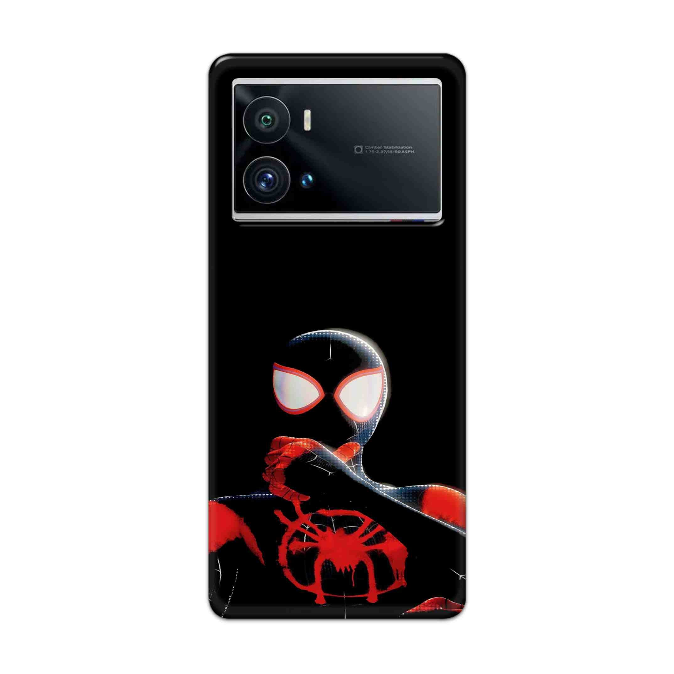 Buy Black Spiderman Hard Back Mobile Phone Case Cover For iQOO 9 Pro 5G Online