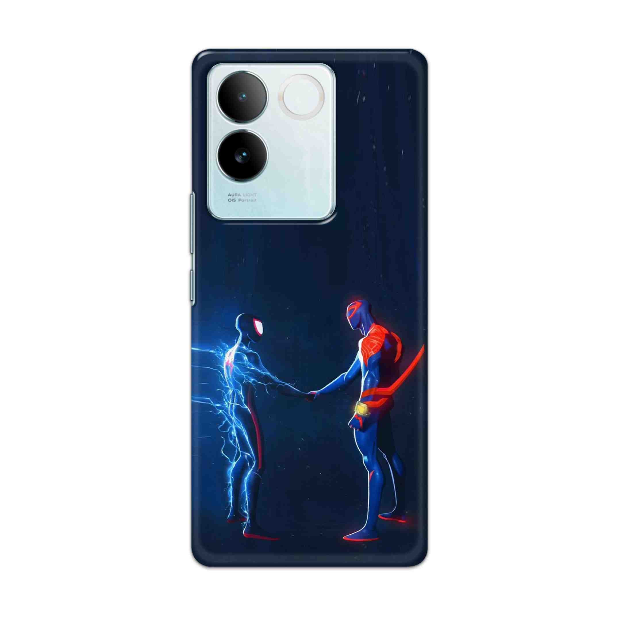 Buy Miles Morales Meet With Spiderman Hard Back Mobile Phone Case/Cover For iQOO Z7 Pro (5G) Online