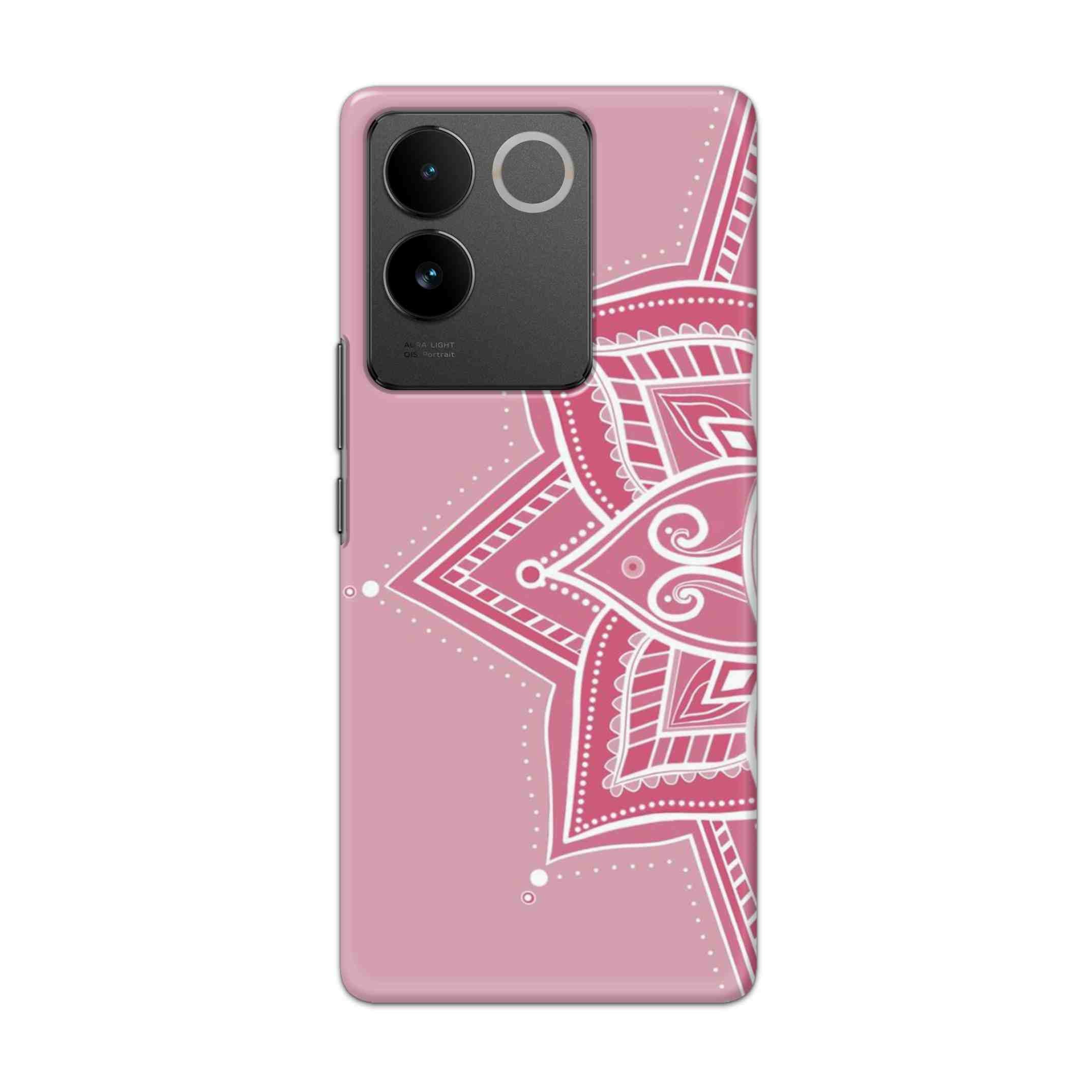 Buy Pink Rangoli Hard Back Mobile Phone Case/Cover For vivo T2 Pro 5G Online