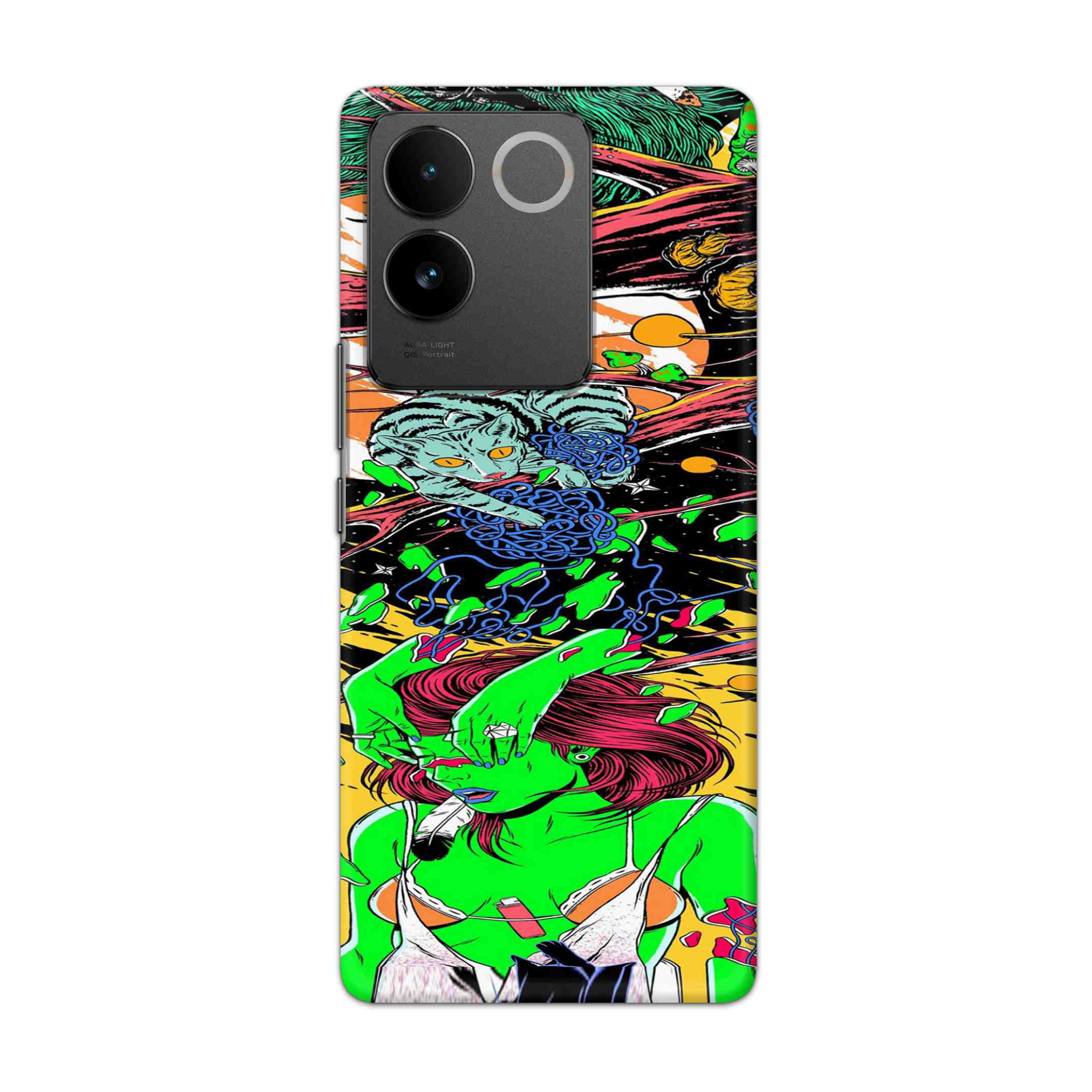 Buy Green Girl Art Hard Back Mobile Phone Case/Cover For vivo T2 Pro 5G Online